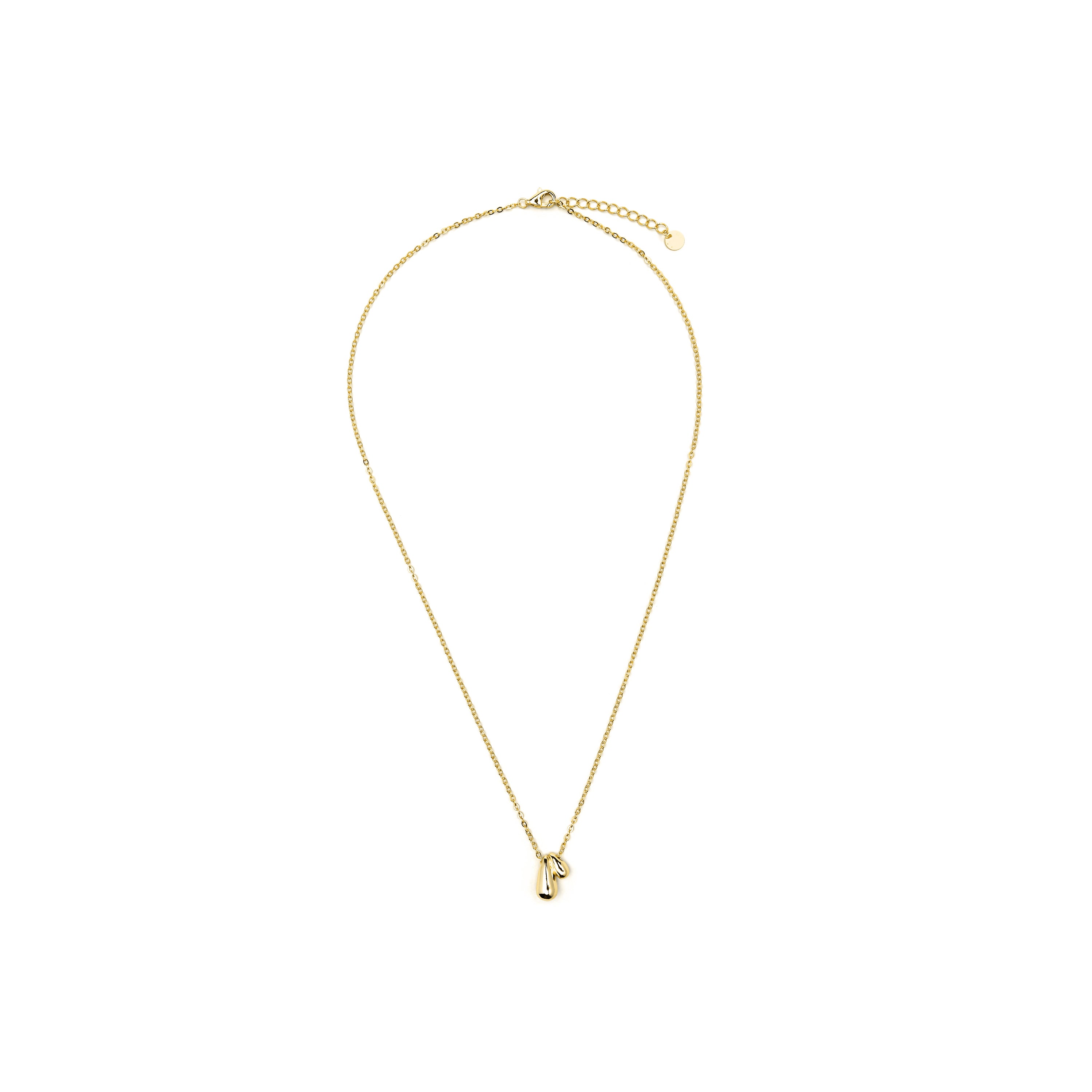 Collar de Plata de Ley 925 acabado oro amarillo de 18k - Zarael