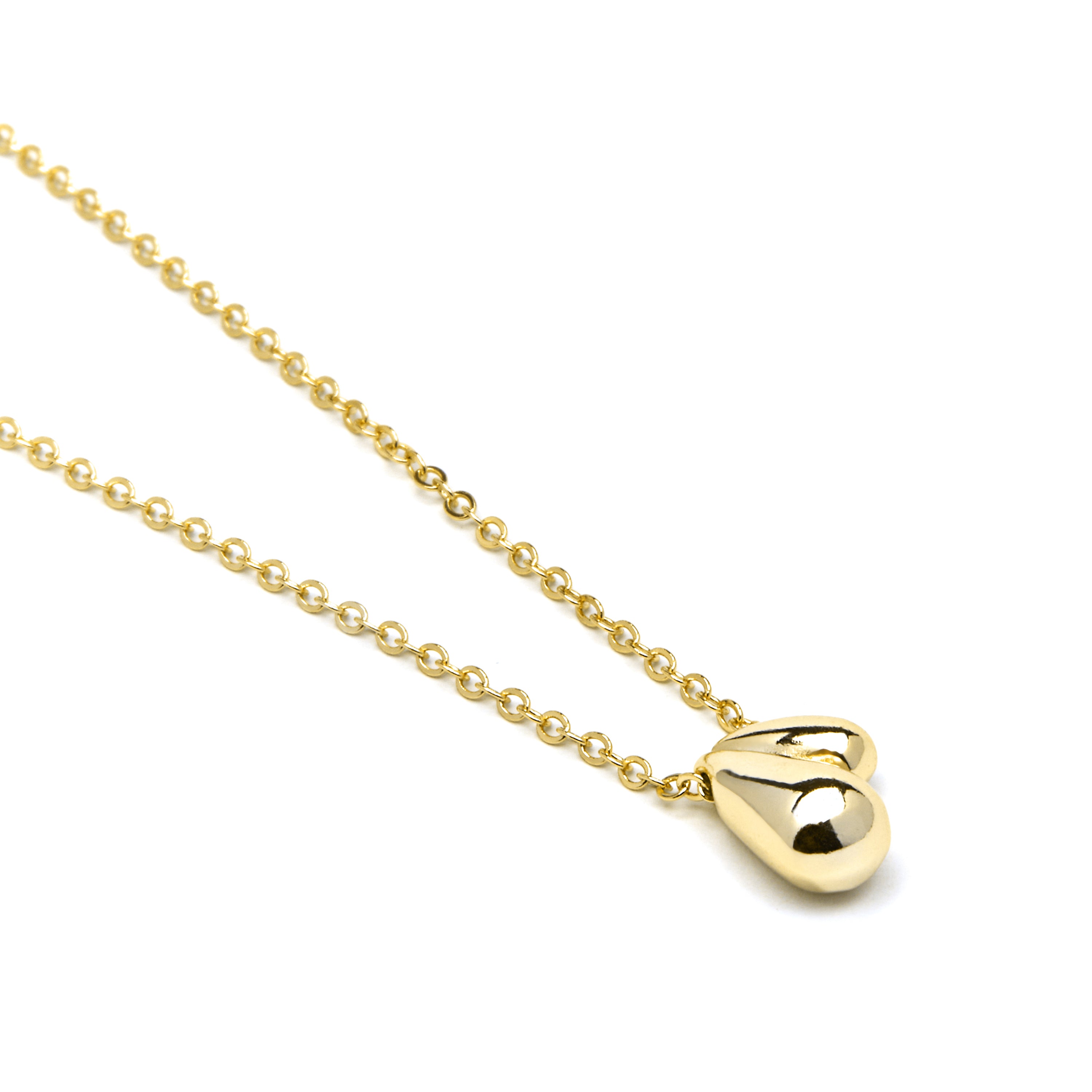 Collar de Plata de Ley 925 acabado oro amarillo de 18k - Zarael