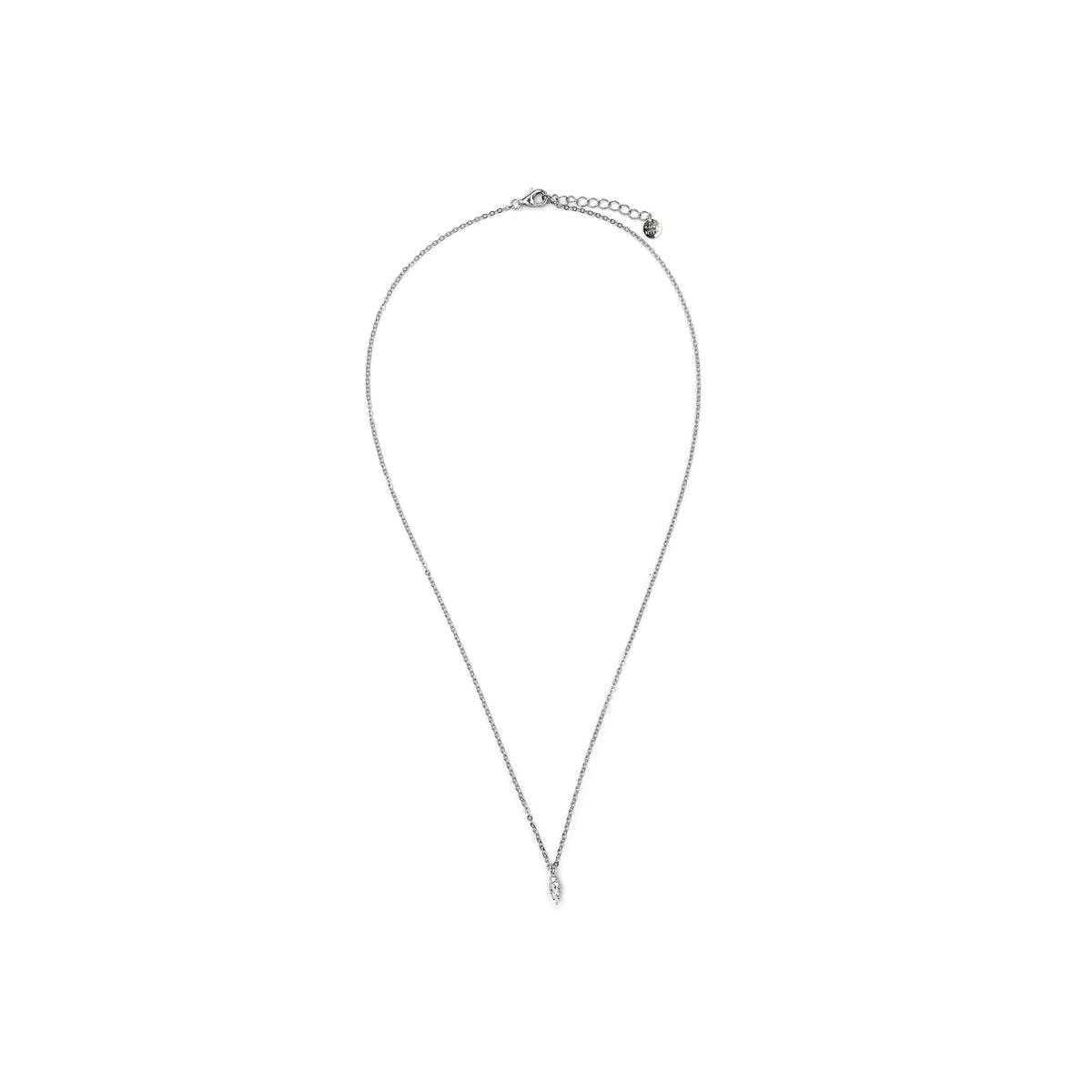 Collar de Plata de Ley 925 y Circonita Brillante acabado rodio - Naswa