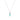Collana in Argento Sterling 925 con Amazonite finitura in rodio - Lux
