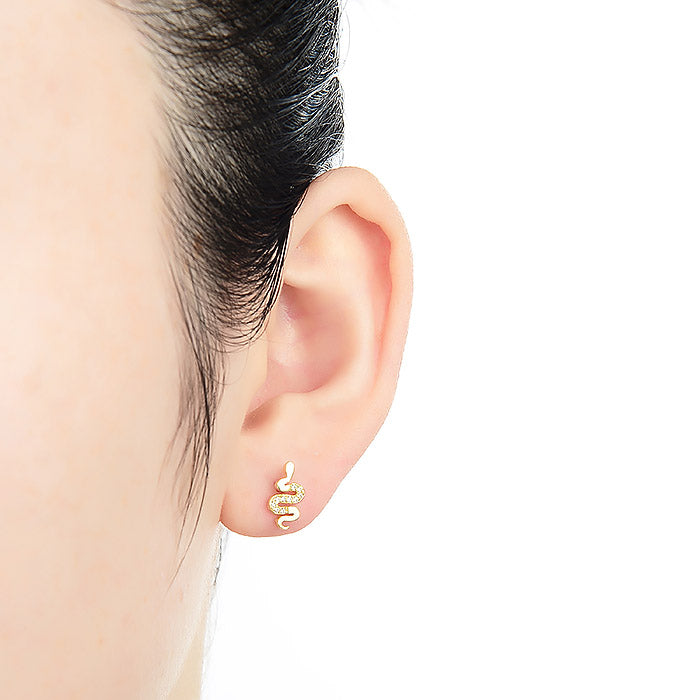 Piercing aus 925 Sterlingsilber mit Onyx-Zirkonia, rhodiniert - Turiel