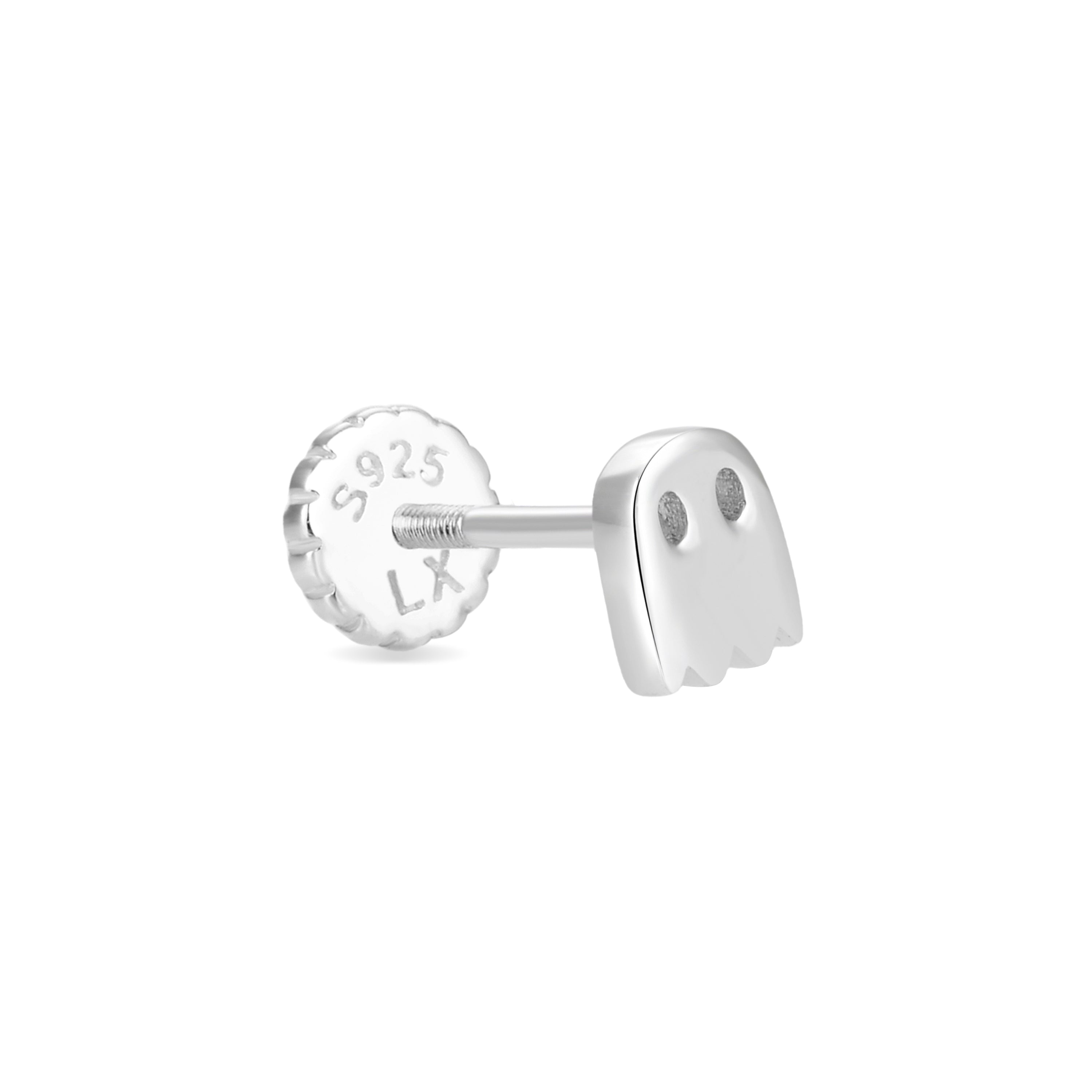 925 Sterling Silver Piercing finished in rhodium - Nafeu