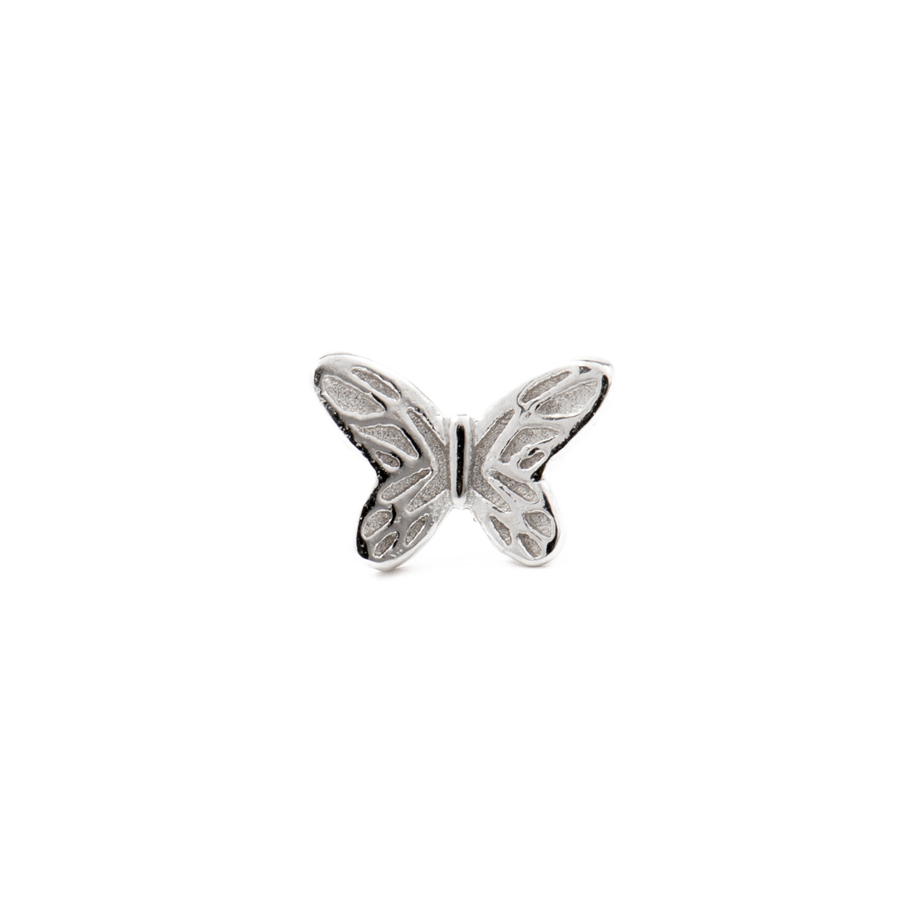 925 Sterling Silver Piercing with Brilliant Cubic Zirconia finished in Rhodium - Jrak