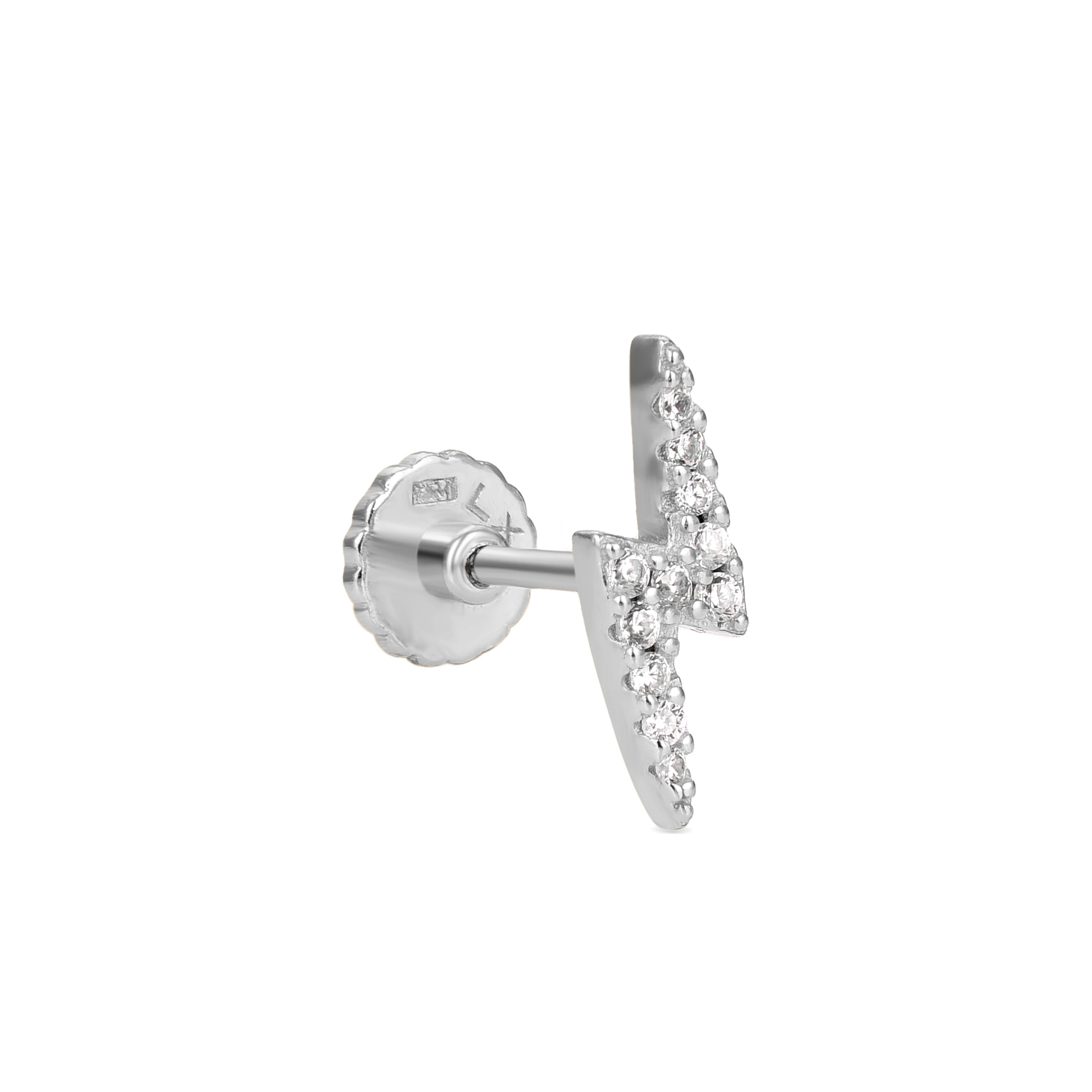 Piercing de Plata de Ley 925 con Circonita Brillante acabado en rodio - Linse