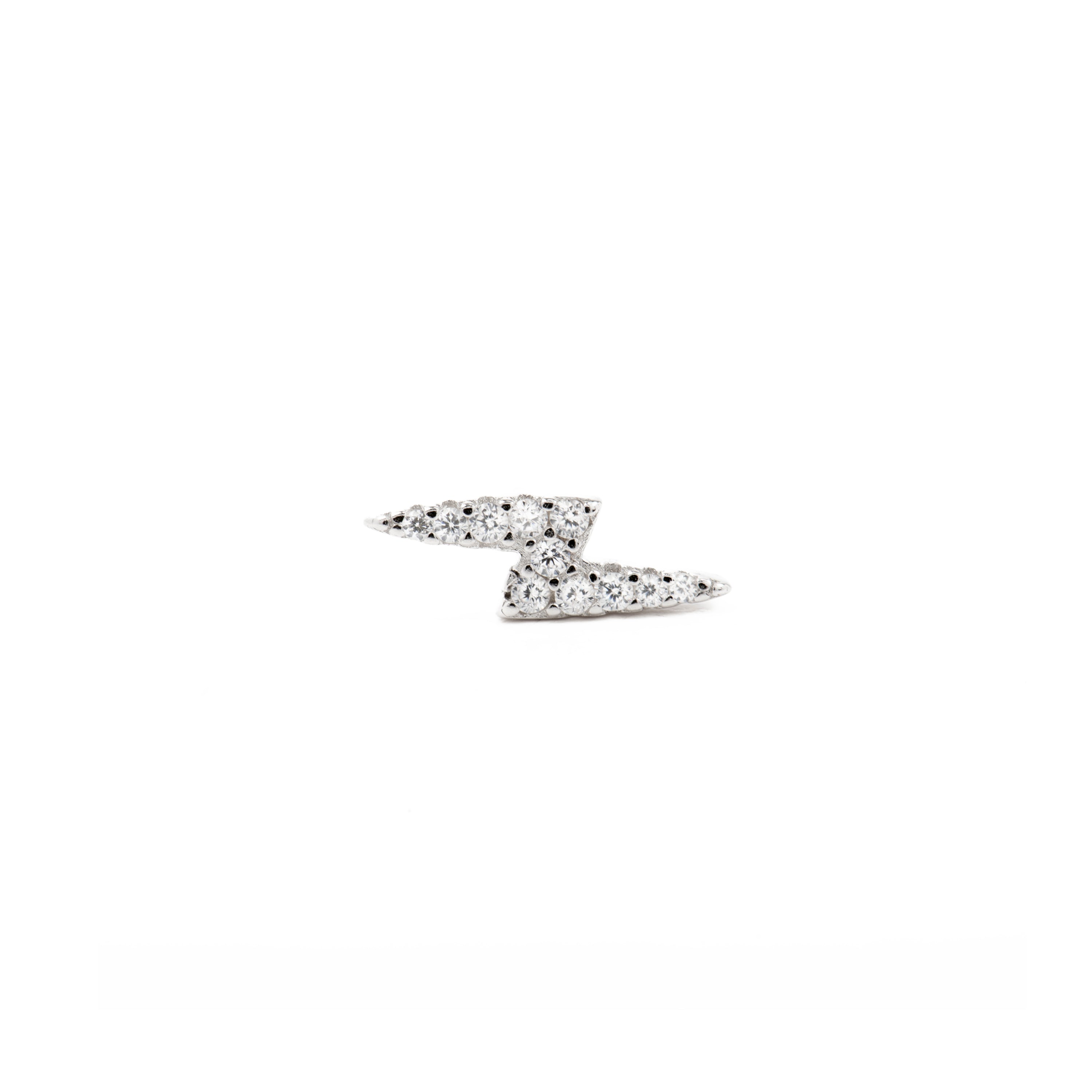 Piercing de Plata de Ley 925 con Circonita Brillante acabado en rodio - Linse