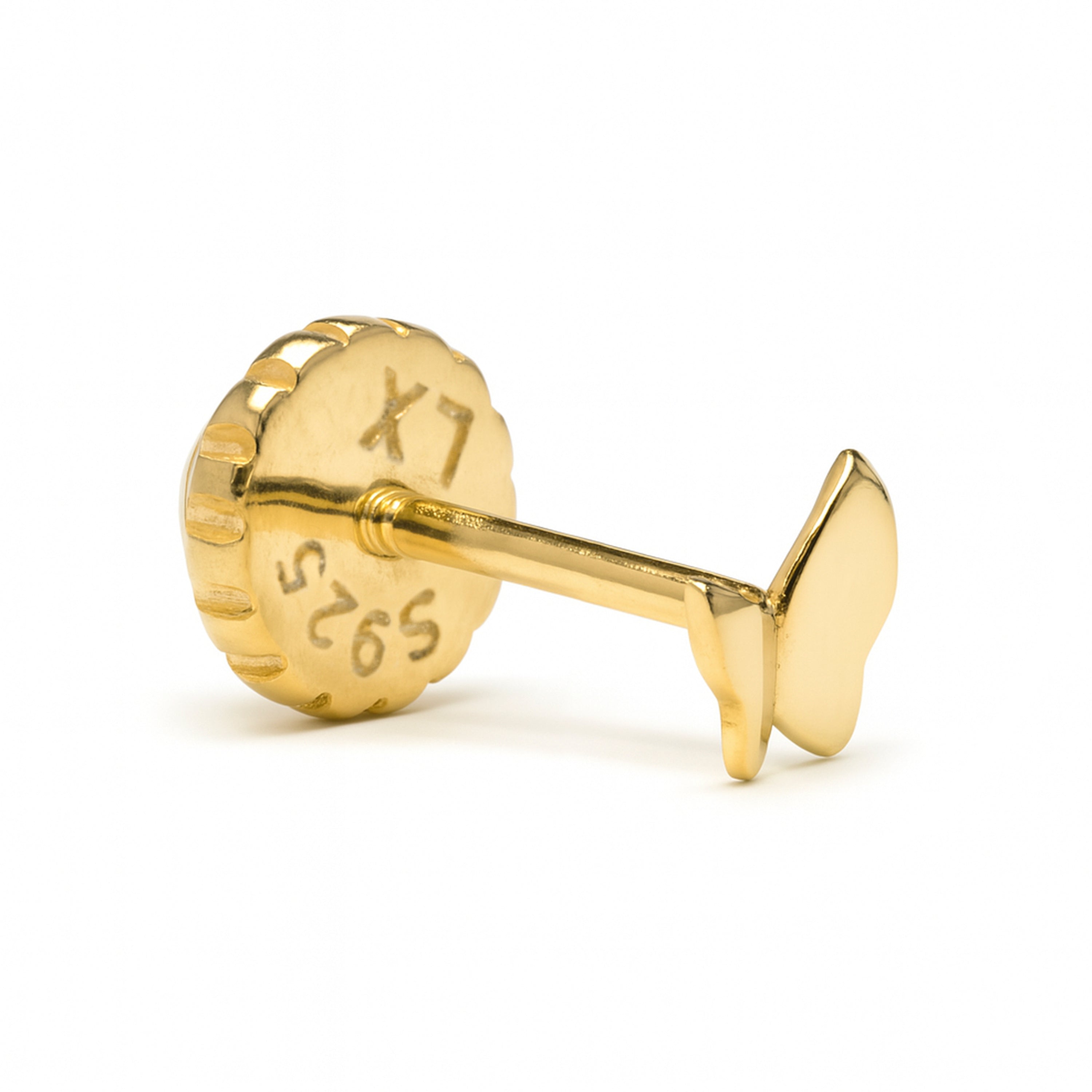 Piercing finished in 18k yellow gold - Matik