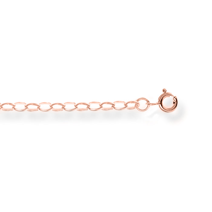 Extension de chaîne en argent sterling 925 finition or rose 18k - Luxenter