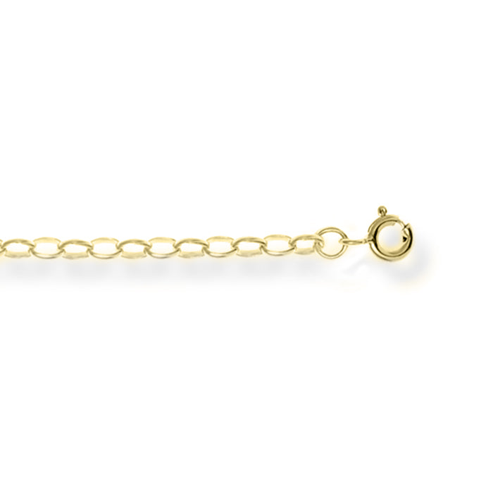 Estensione di Catena in Argento 925 con finitura in oro giallo 18k - Luxenter