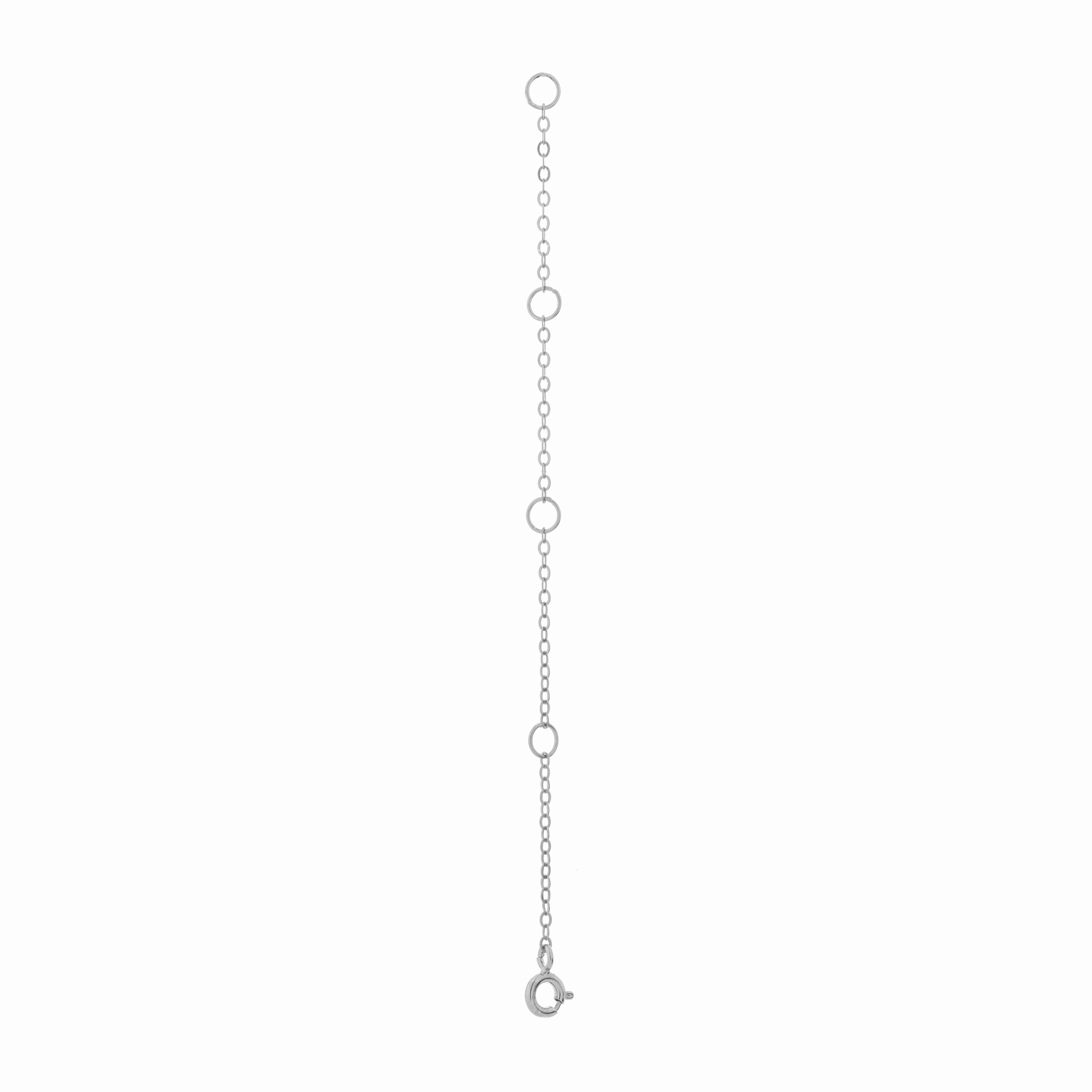 Estensione di Catena in Argento Sterling 925 con finitura in rodio - Luxenter