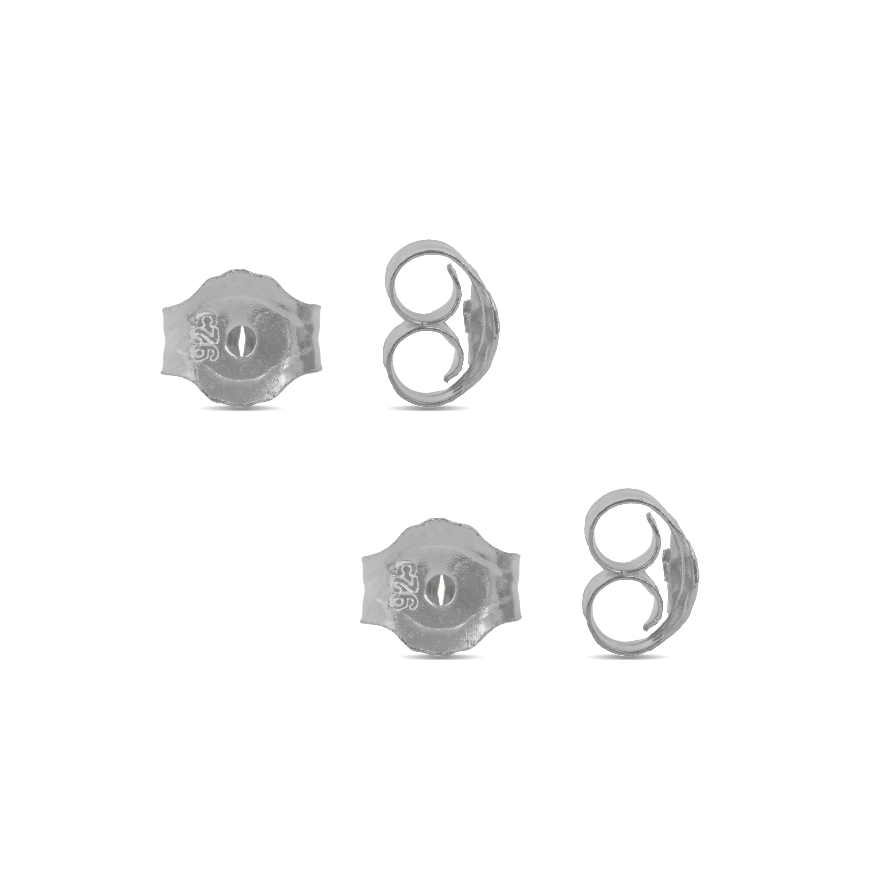 Piccole pressioni in argento sterling 925 con finitura in rodio - Luxenter