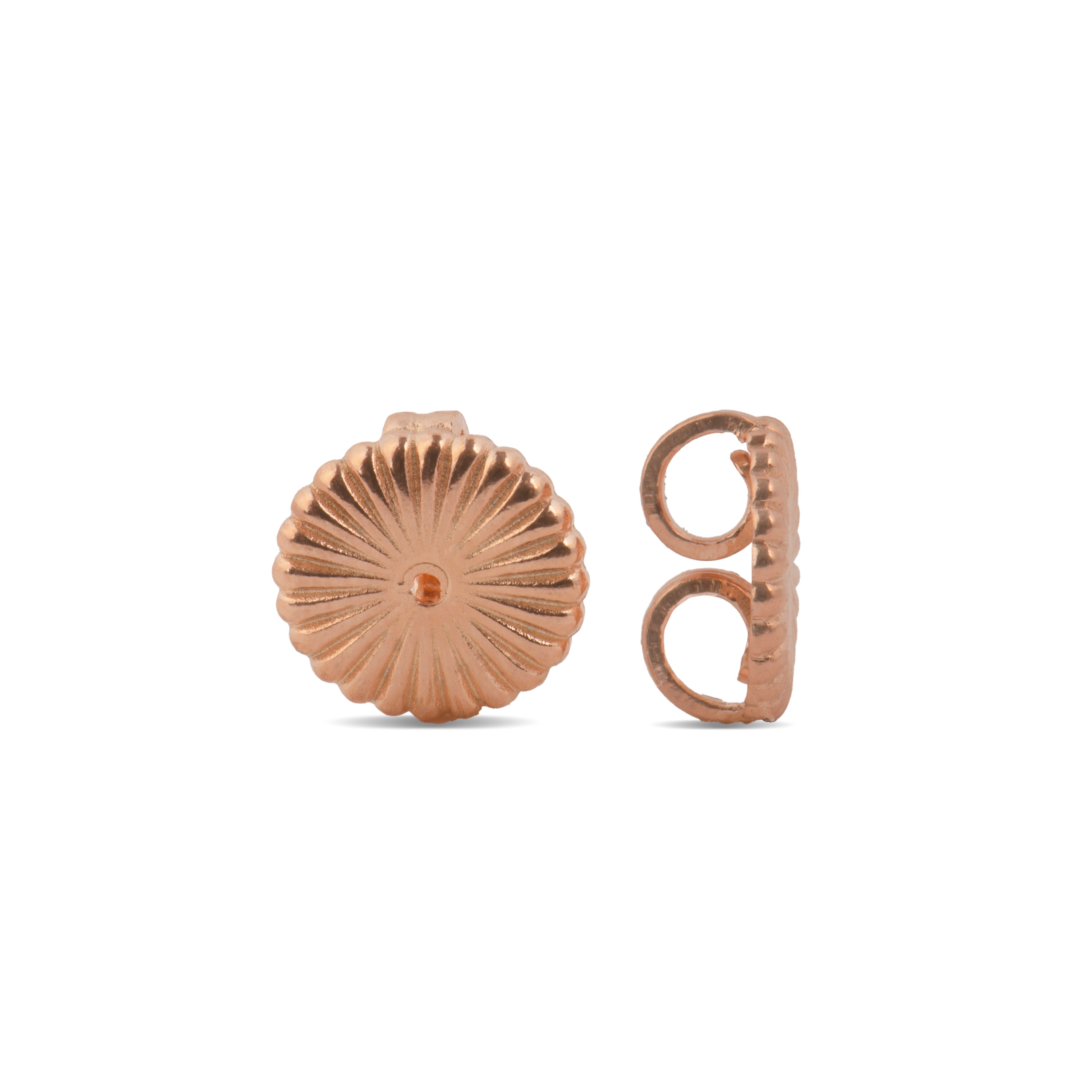 Presiones de Plata de Ley 925 acabado en oro rosa de 18k - Luxenter