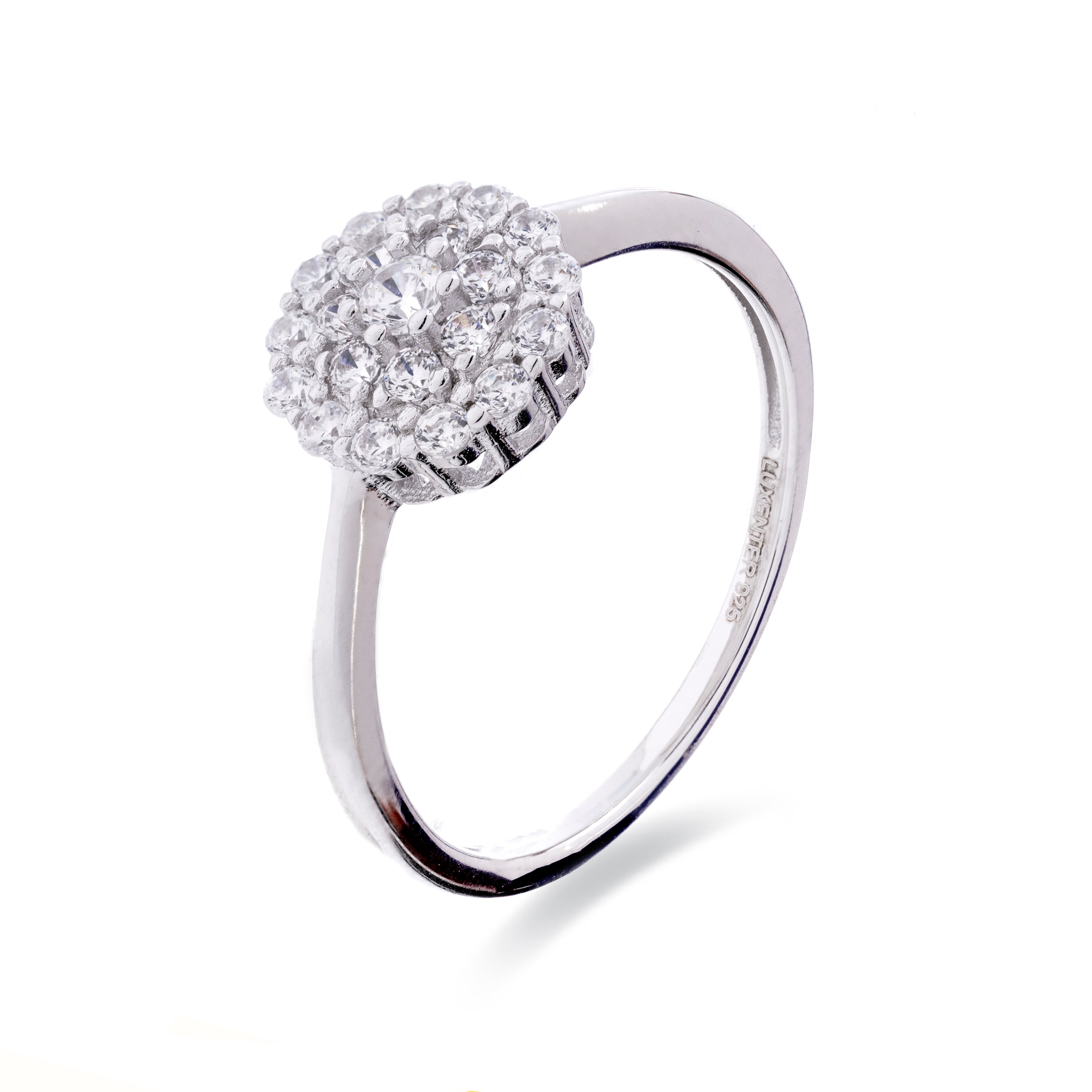 Bague en argent sterling 925 finition rhodiée - Nuse