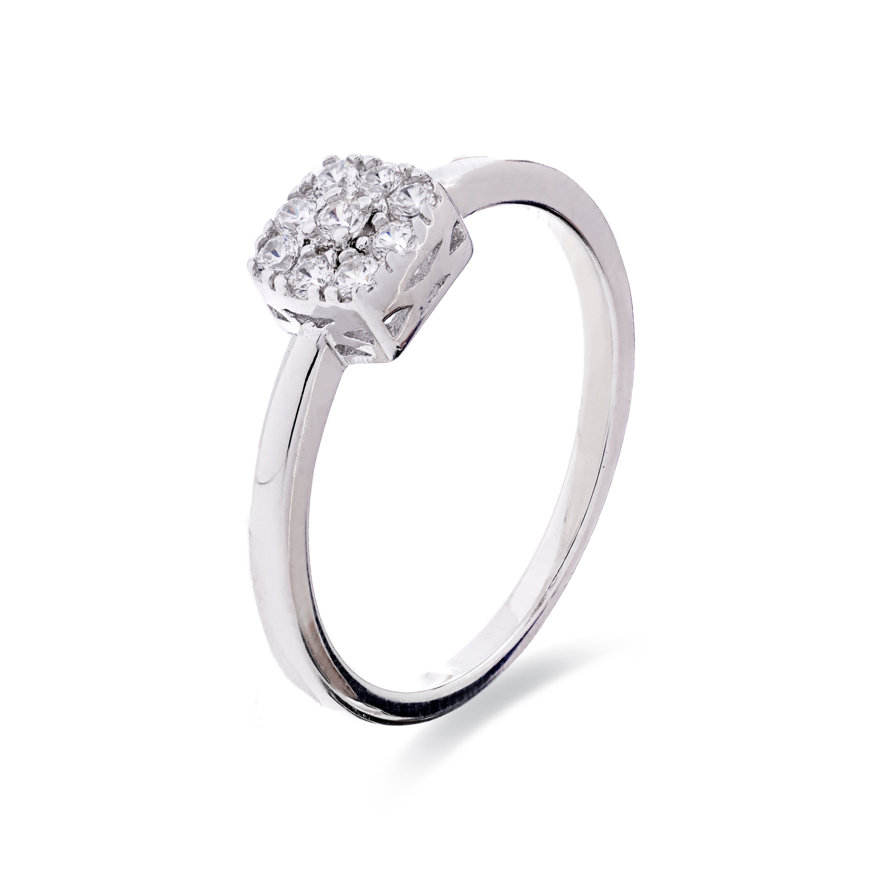 Ring aus 925er Sterlingsilber mit Rhodium-Finish - Nuse