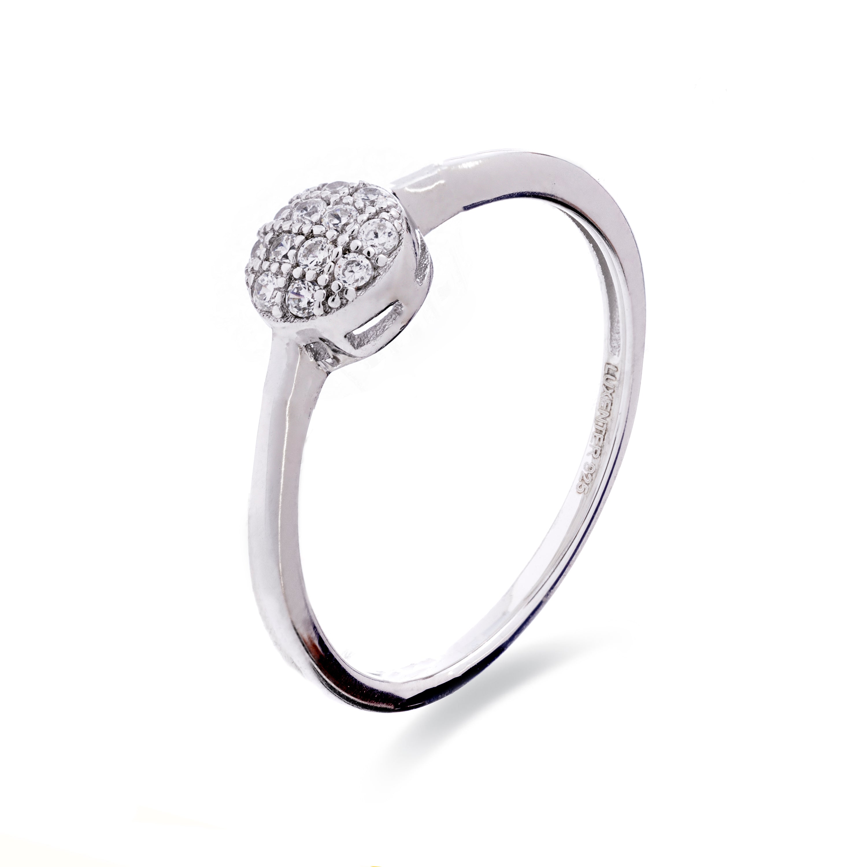 Ring aus 925er Sterlingsilber mit Rhodium-Finish - Nuse