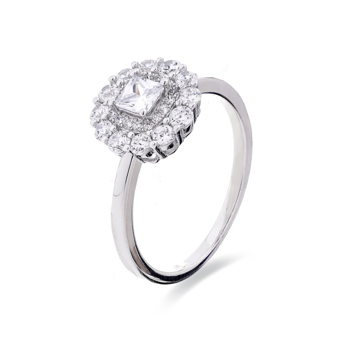 Anillo de Plata de Ley 925 acabado en rodio - Nuse