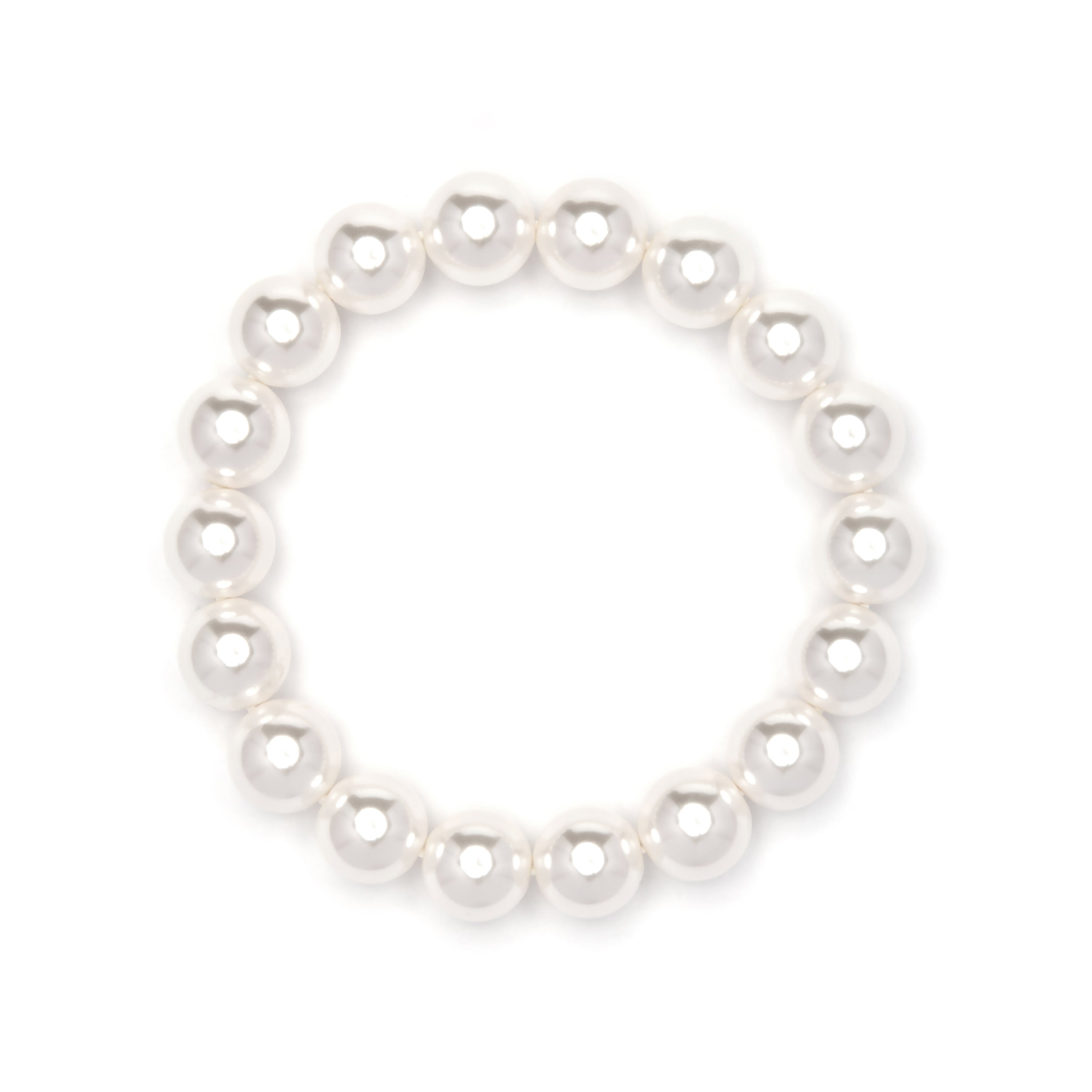 Pulsera con Perla Blanca acabado oro 18k - Anrae