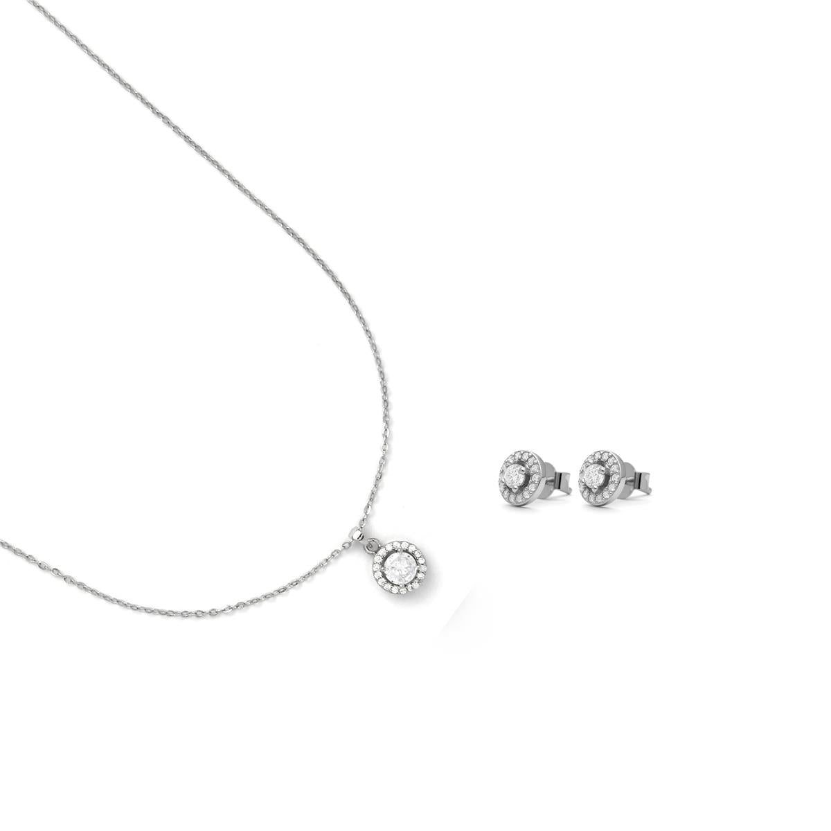Conjuntos de Plata de Ley 925 y Circonita Brillante acabado en rodio - Neri