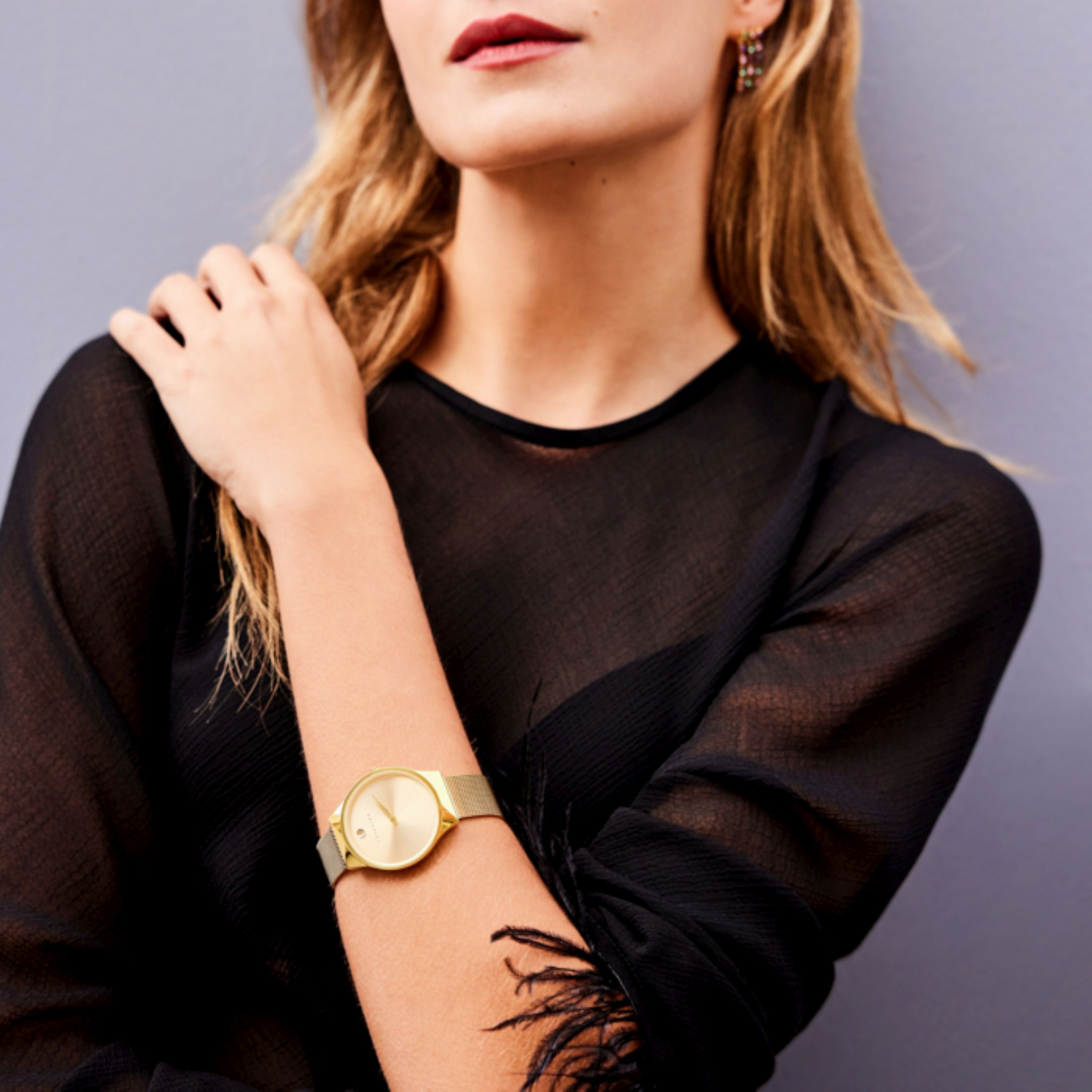 Watch finished in 18K yellow gold - Skab