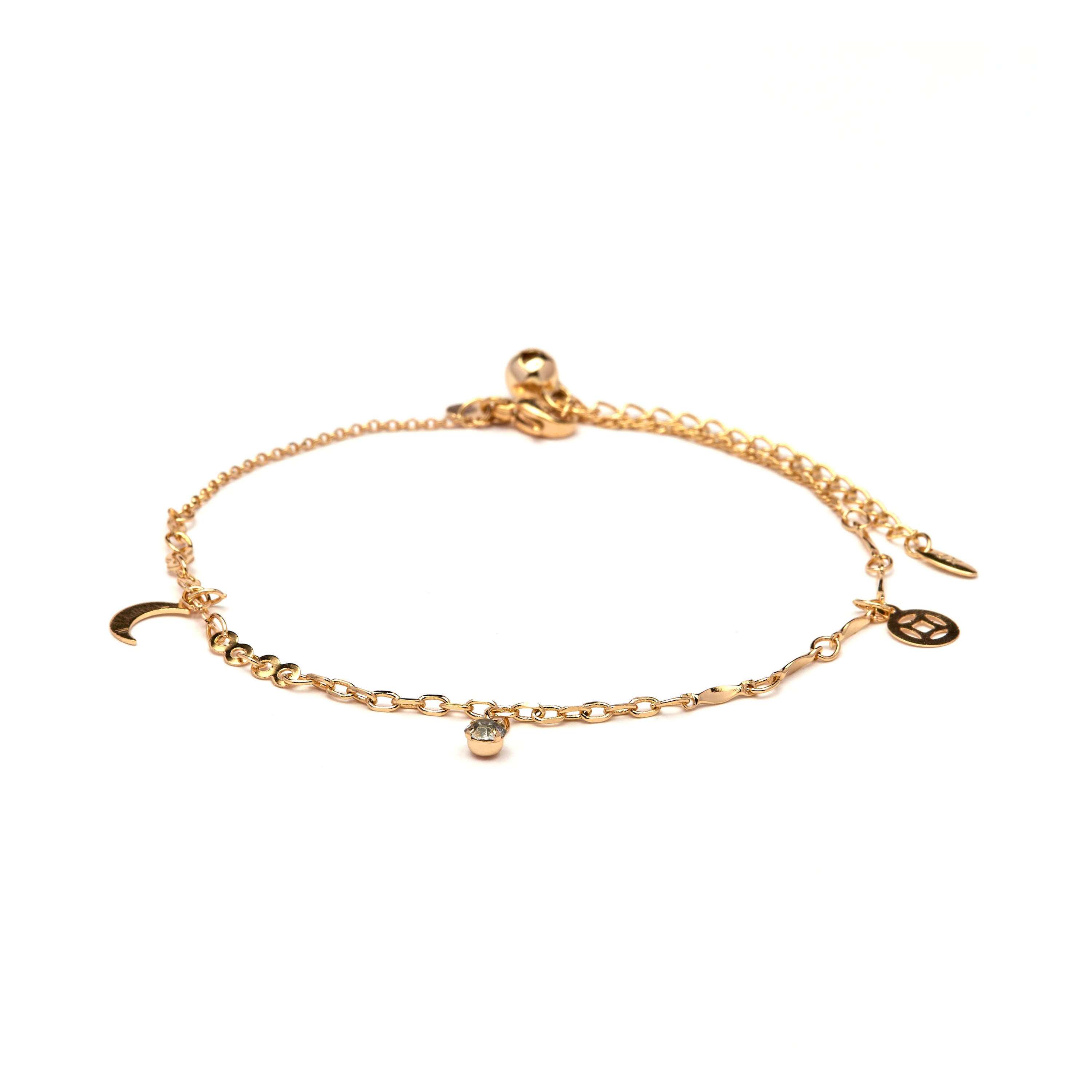Tobillera acabado en oro amarillo de 18k - Duaha