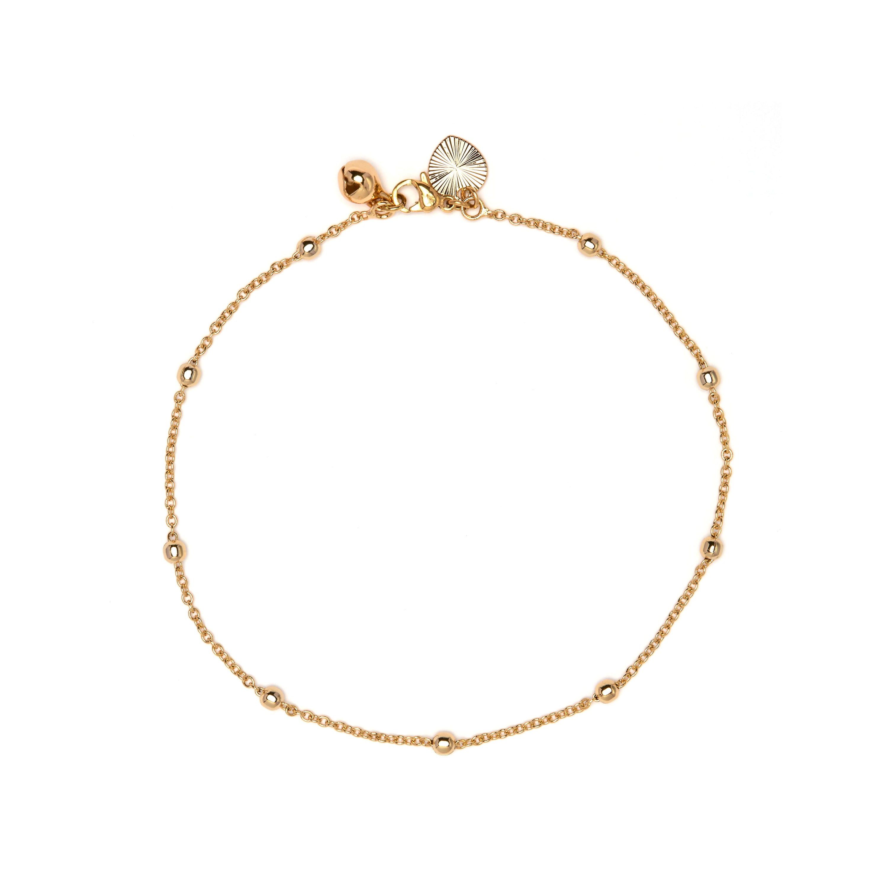 Tobillera acabado en oro amarillo de 18k - Harak