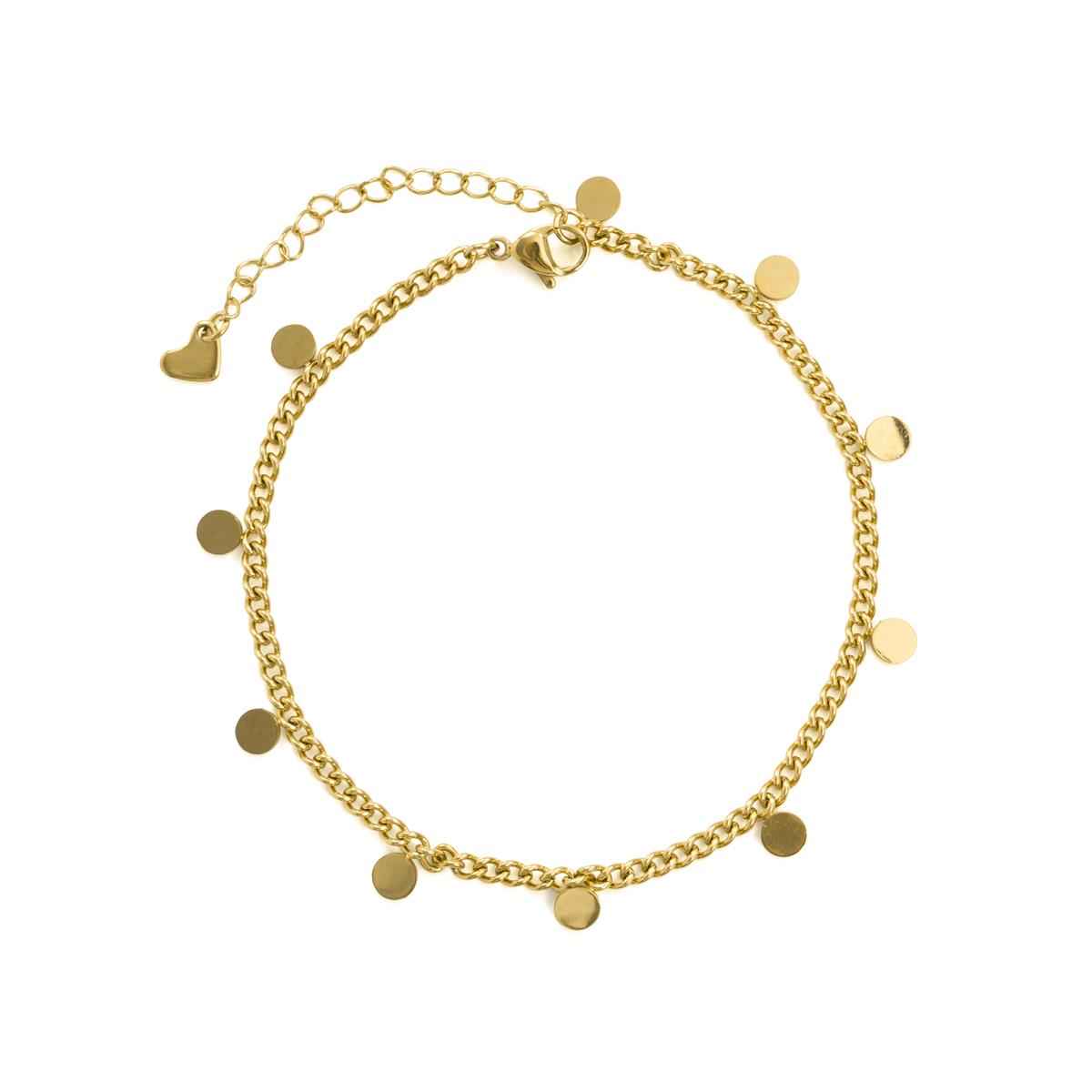 Fußkettchen mit 18 Karat Gelbgold-Finish - Netla