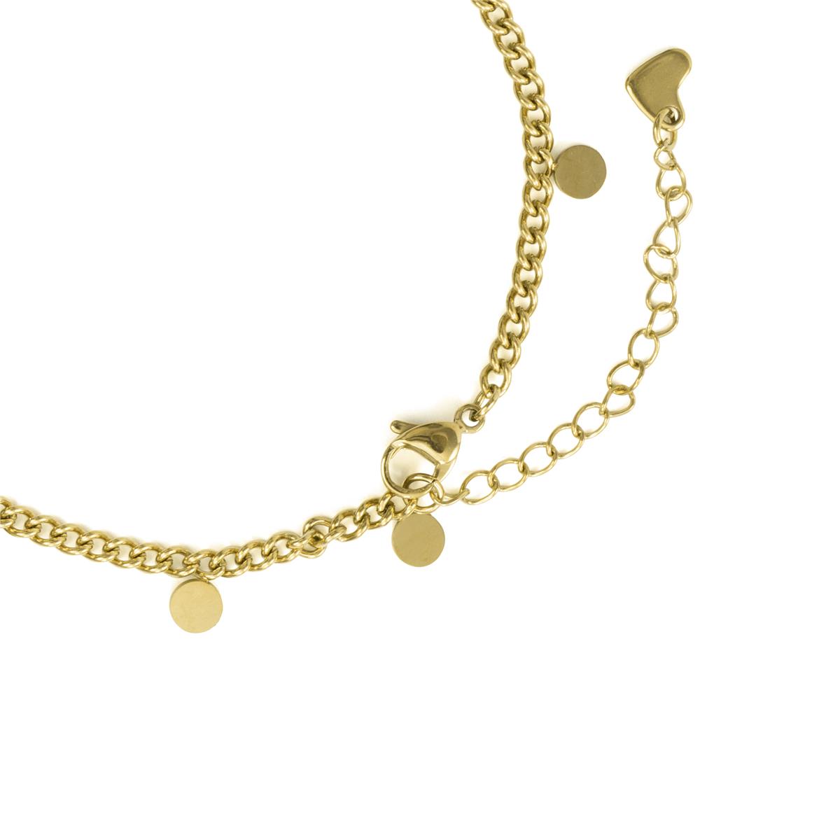 Fußkettchen mit 18 Karat Gelbgold-Finish - Lahio