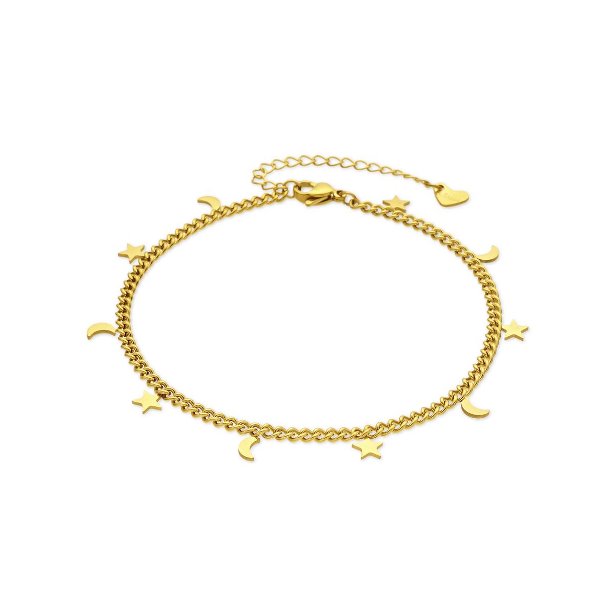 Fußkettchen mit 18 Karat Gelbgold-Finish - Lahio