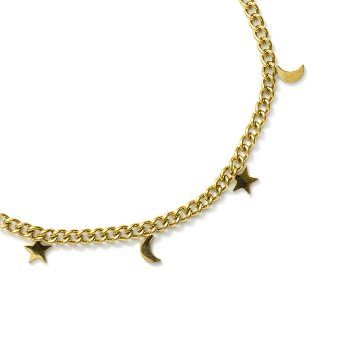 Fußkettchen mit 18 Karat Gelbgold-Finish - Lahio