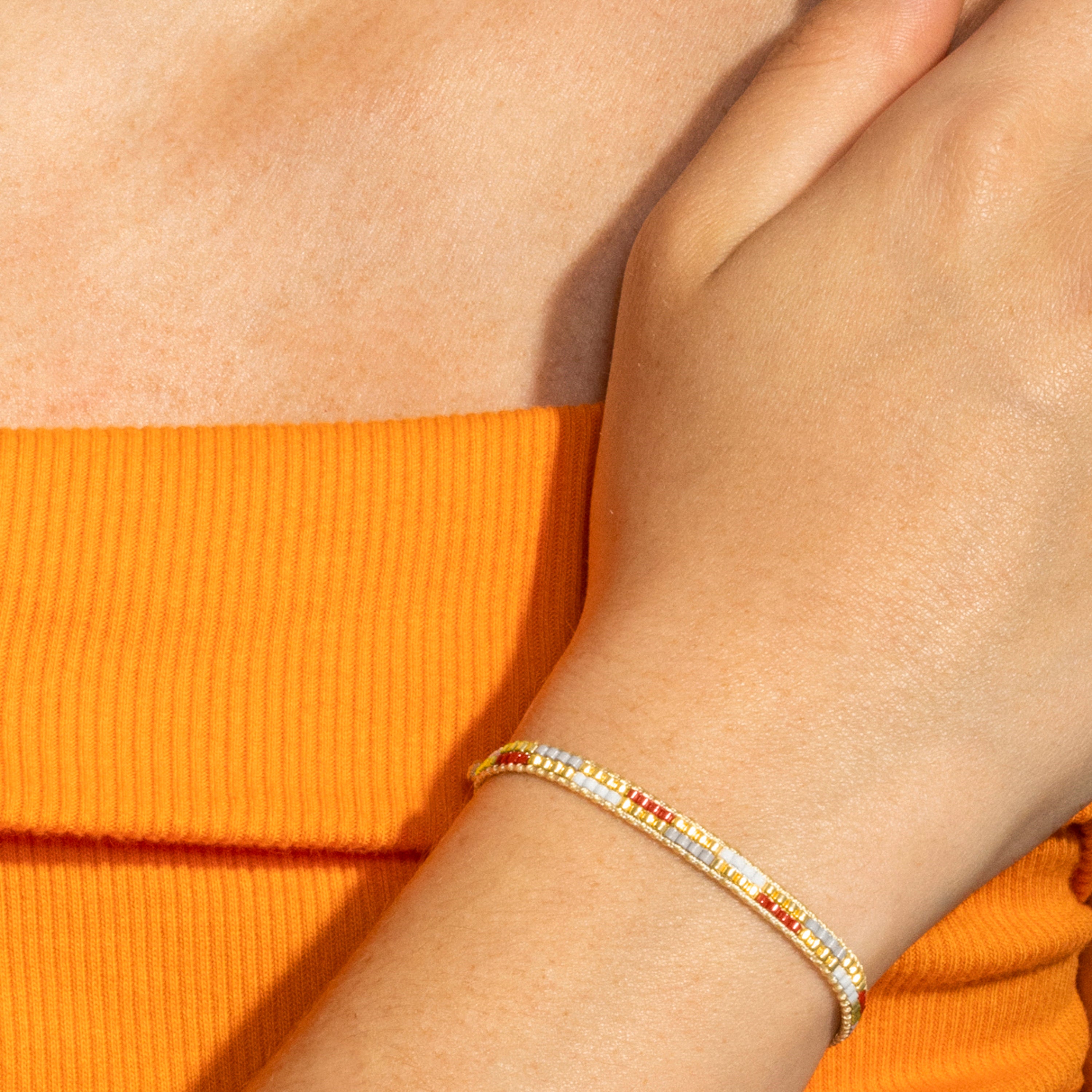 Armband mit mehrfarbigem Kristall, 18k Gold-Finish - Anlako