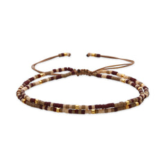 Armband mit braunem Kristall, 18k Gold-Finish - Furie