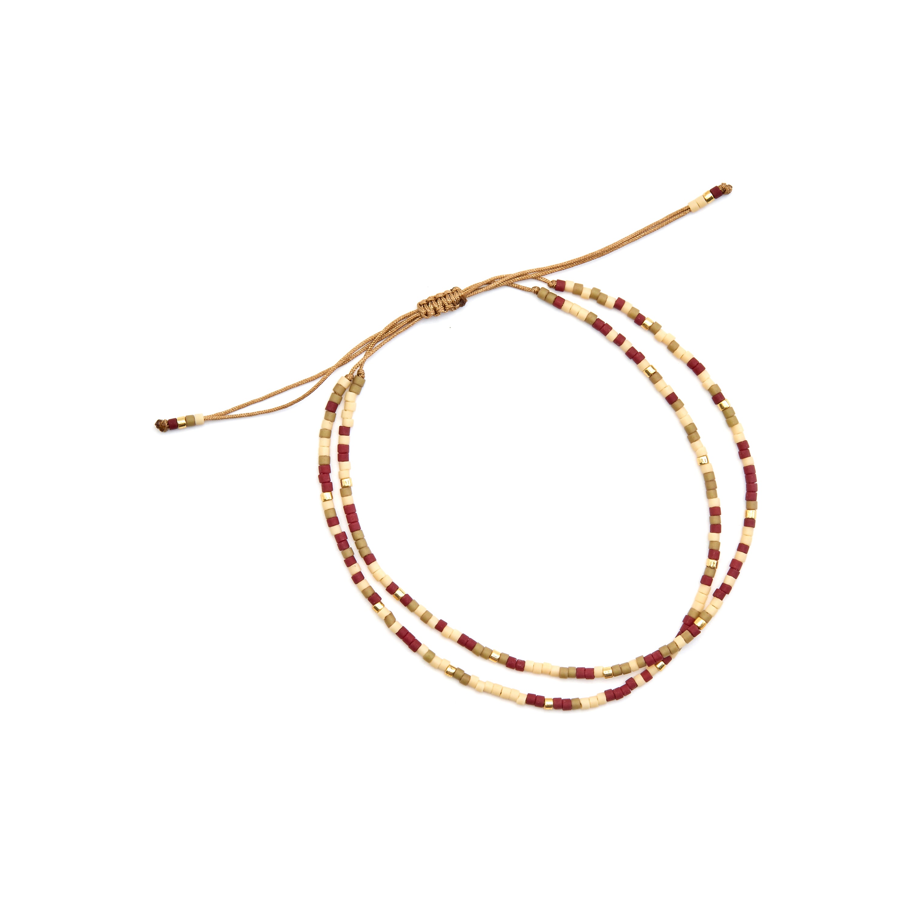 Pulsera con Cristal marrón acabado oro 18k - Furie
