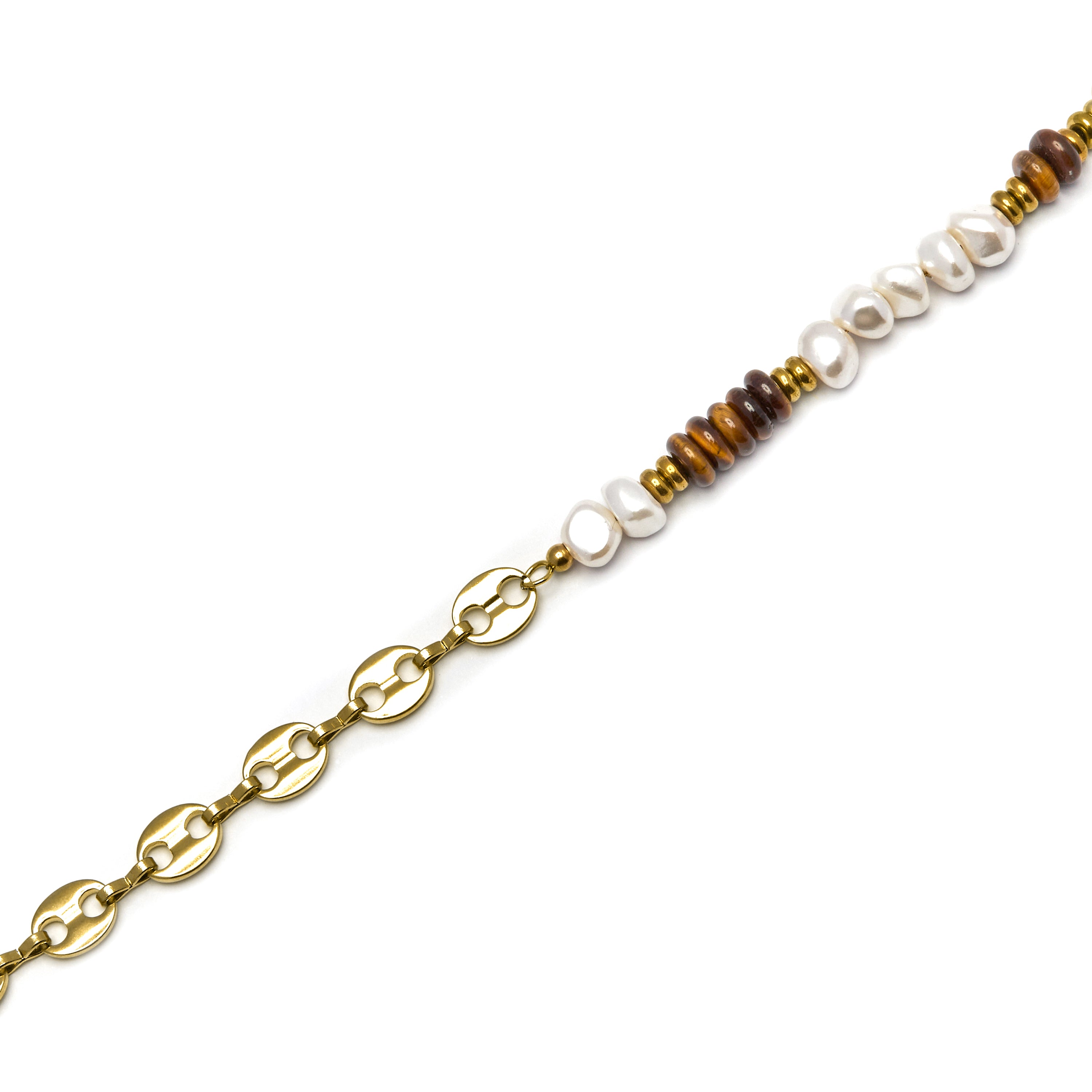 Bracciale con Occhio di Tigre finitura oro 18k - Kimbalbo