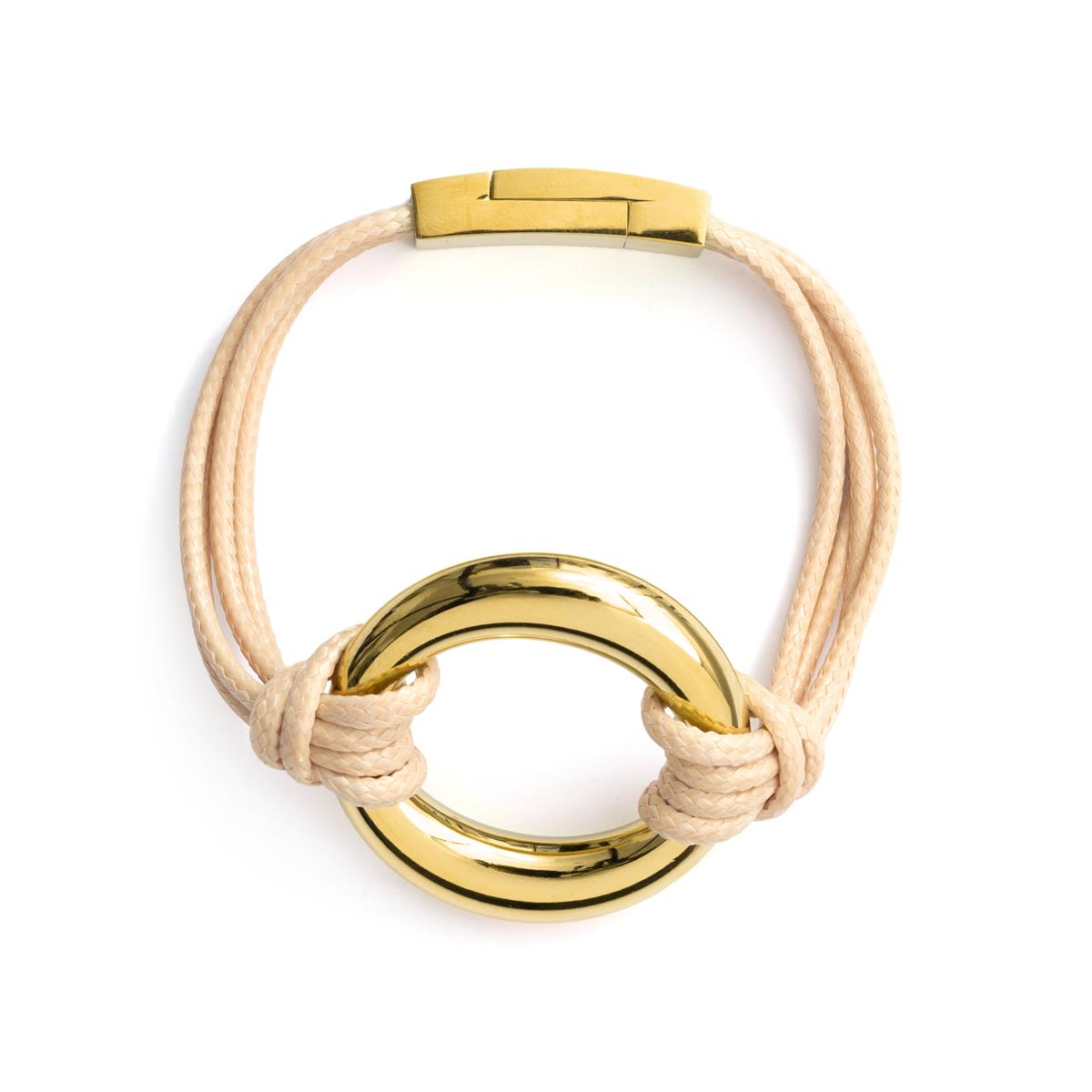 Pulsera acabado en oro amarillo de 18k - Monimil