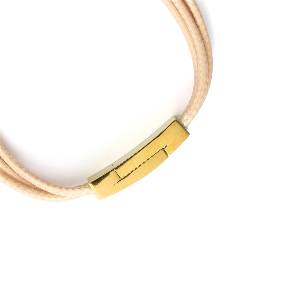 Pulsera acabado en oro amarillo de 18k - Monimil