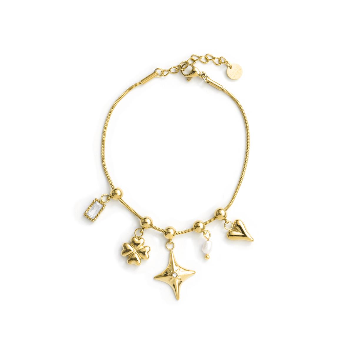 Pulsera de Circonita Brillante acabado en oro amarillo de 18k - Radlo