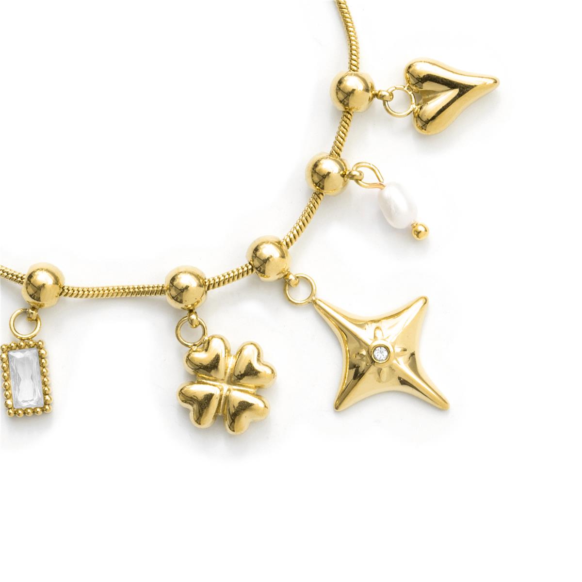 Pulsera de Circonita Brillante acabado en oro amarillo de 18k - Radlo