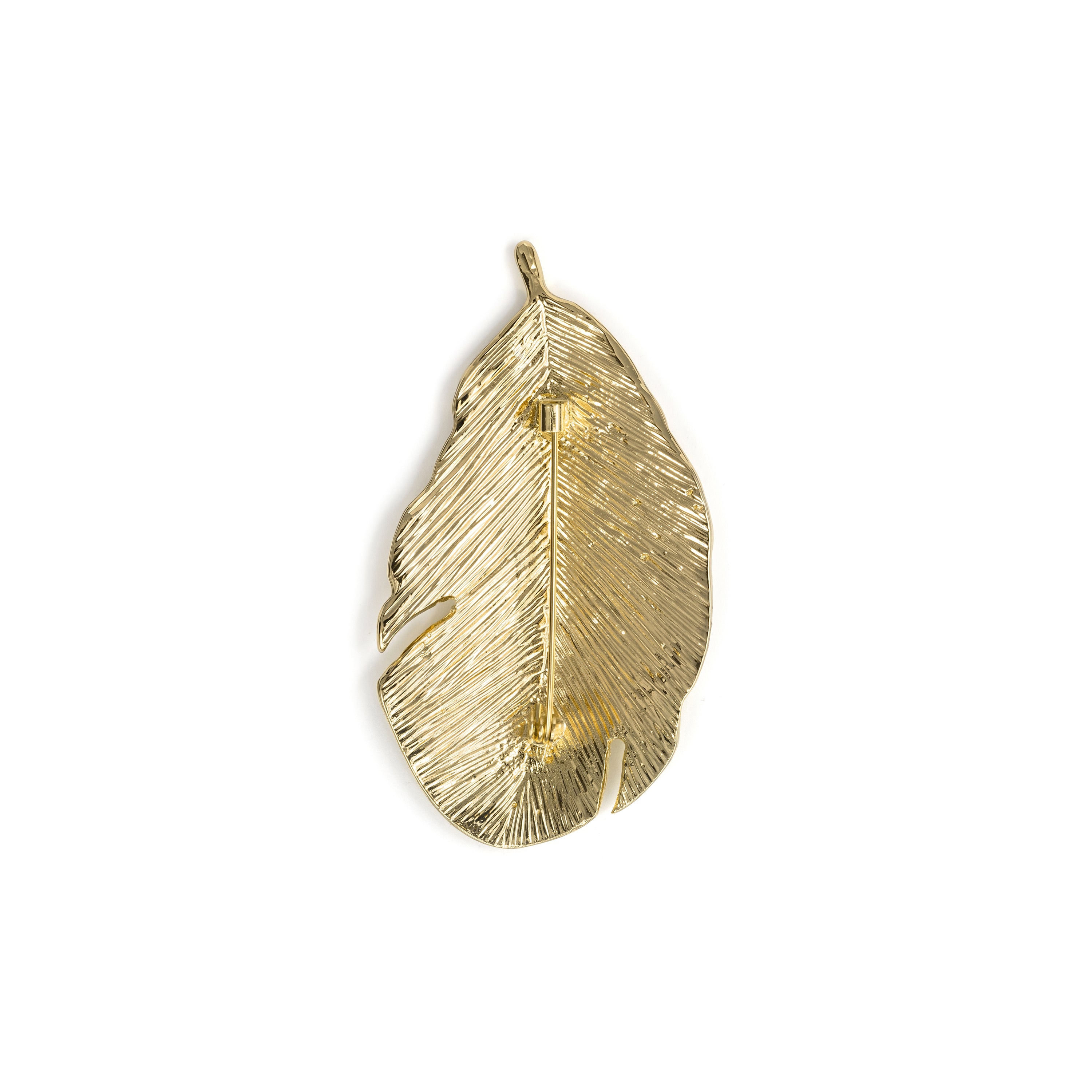 Broche acabado en oro amarillo de 18k - Mesath