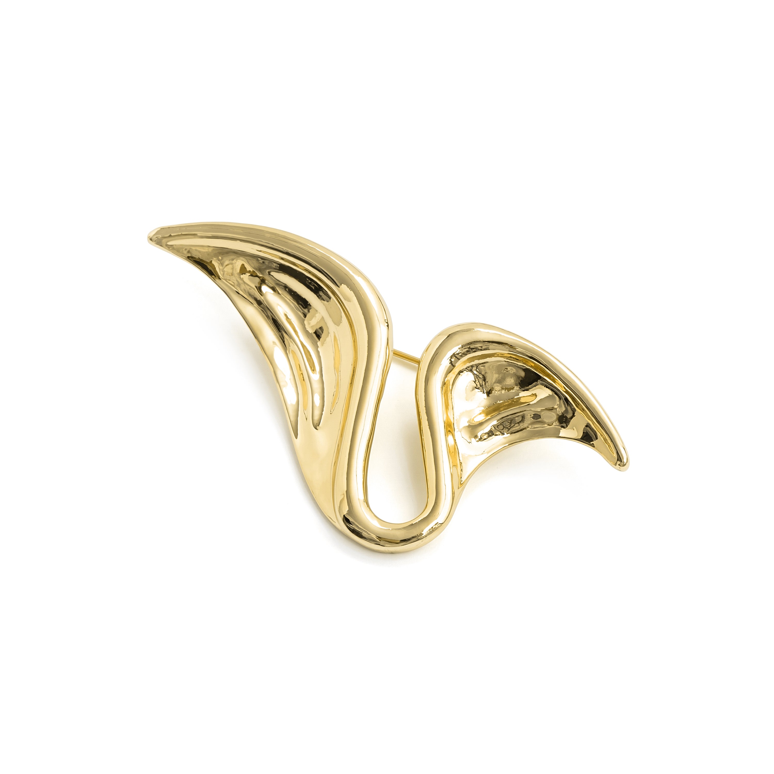 Broche acabado en oro amarillo de 18k - Metrax