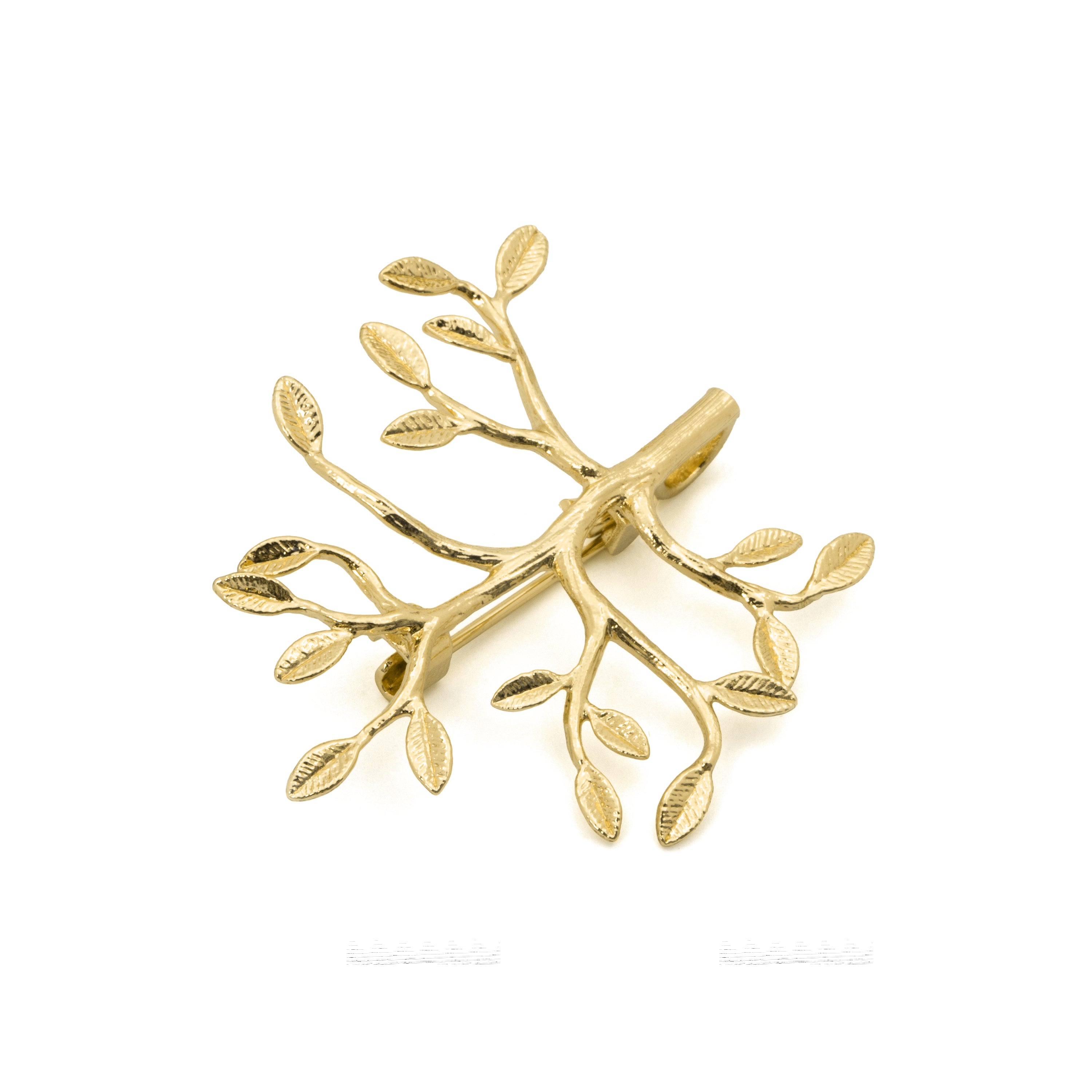Broche acabado en oro amarillo de 18k - Deuja
