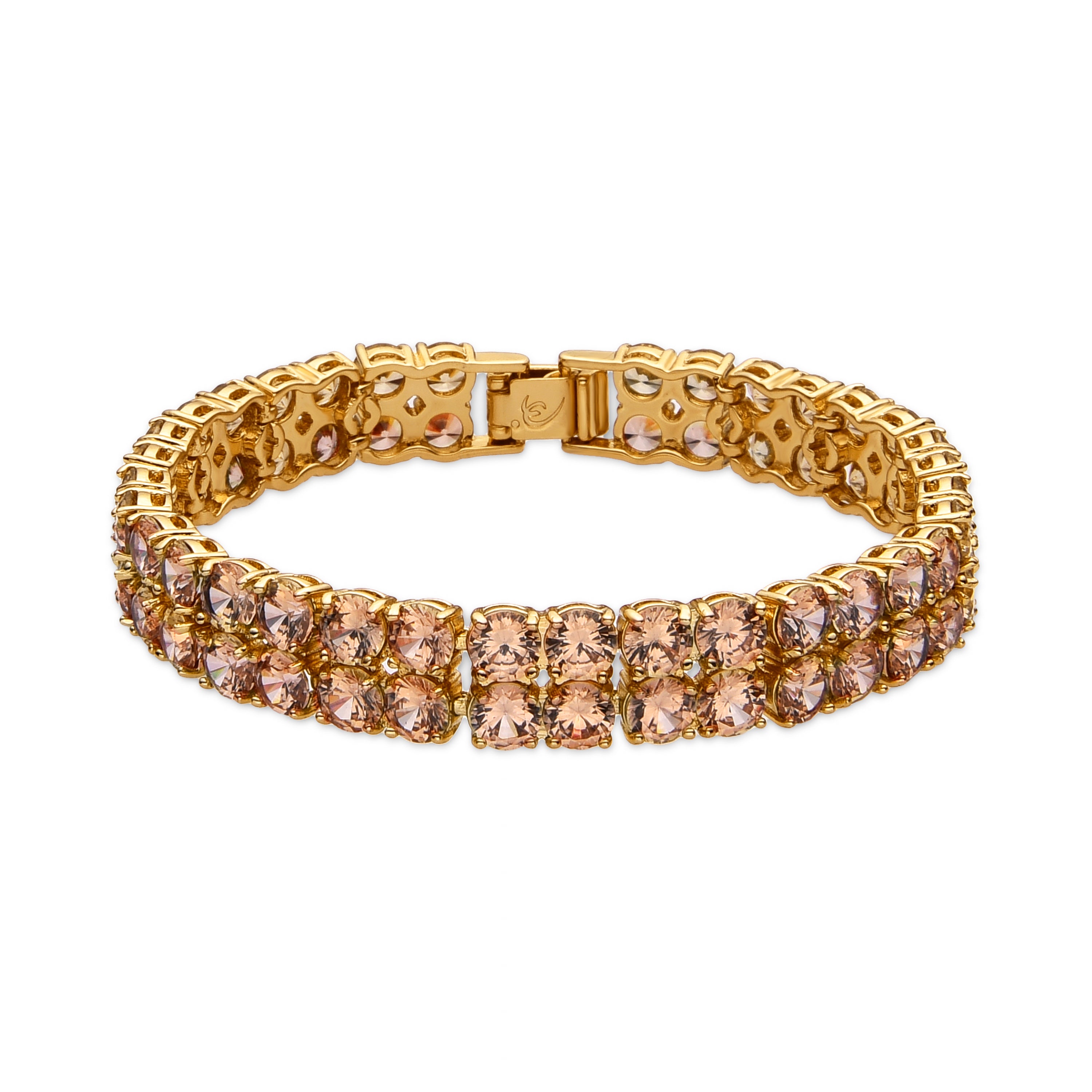 Bracelet with Brilliant Zirconia gold finish 18k - Oyal