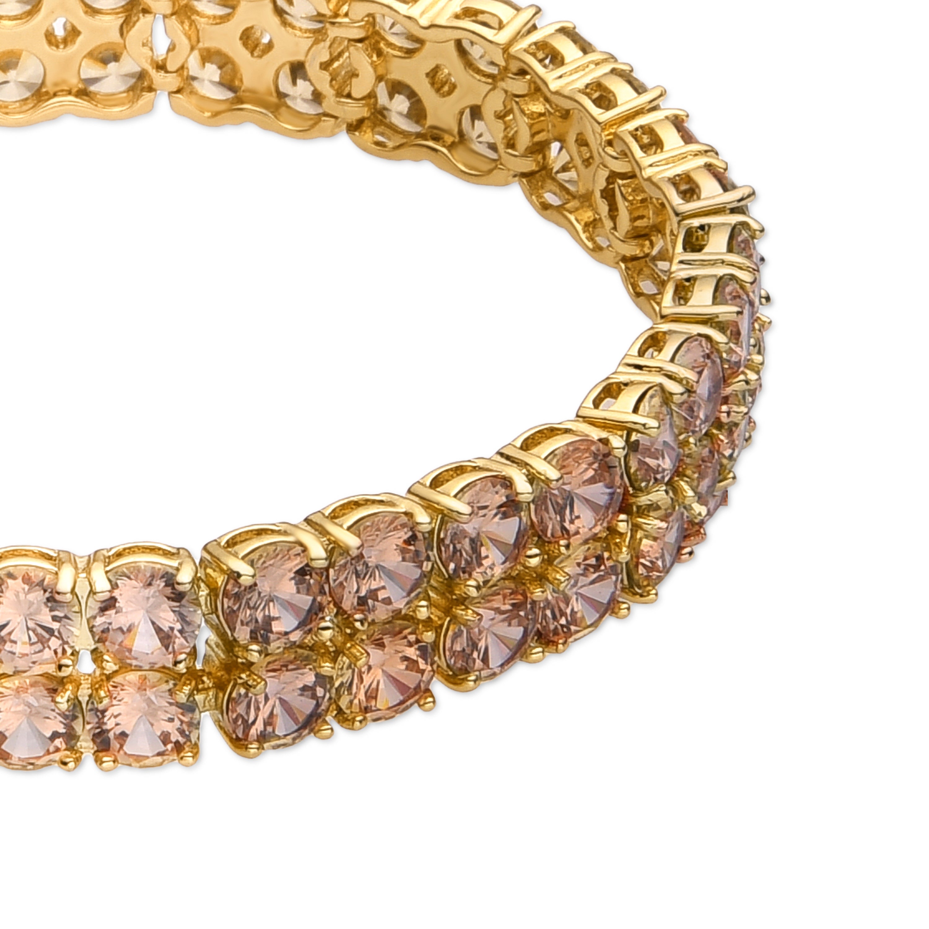 Bracelet with Brilliant Zirconia gold finish 18k - Oyal