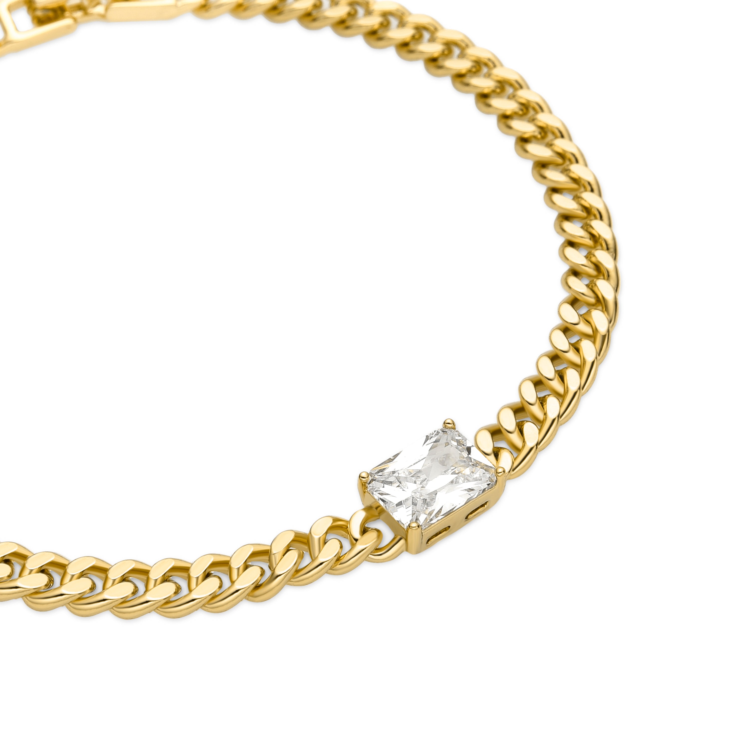 Bracciale con Zirconia Brillante finitura oro 18k - Teyvat