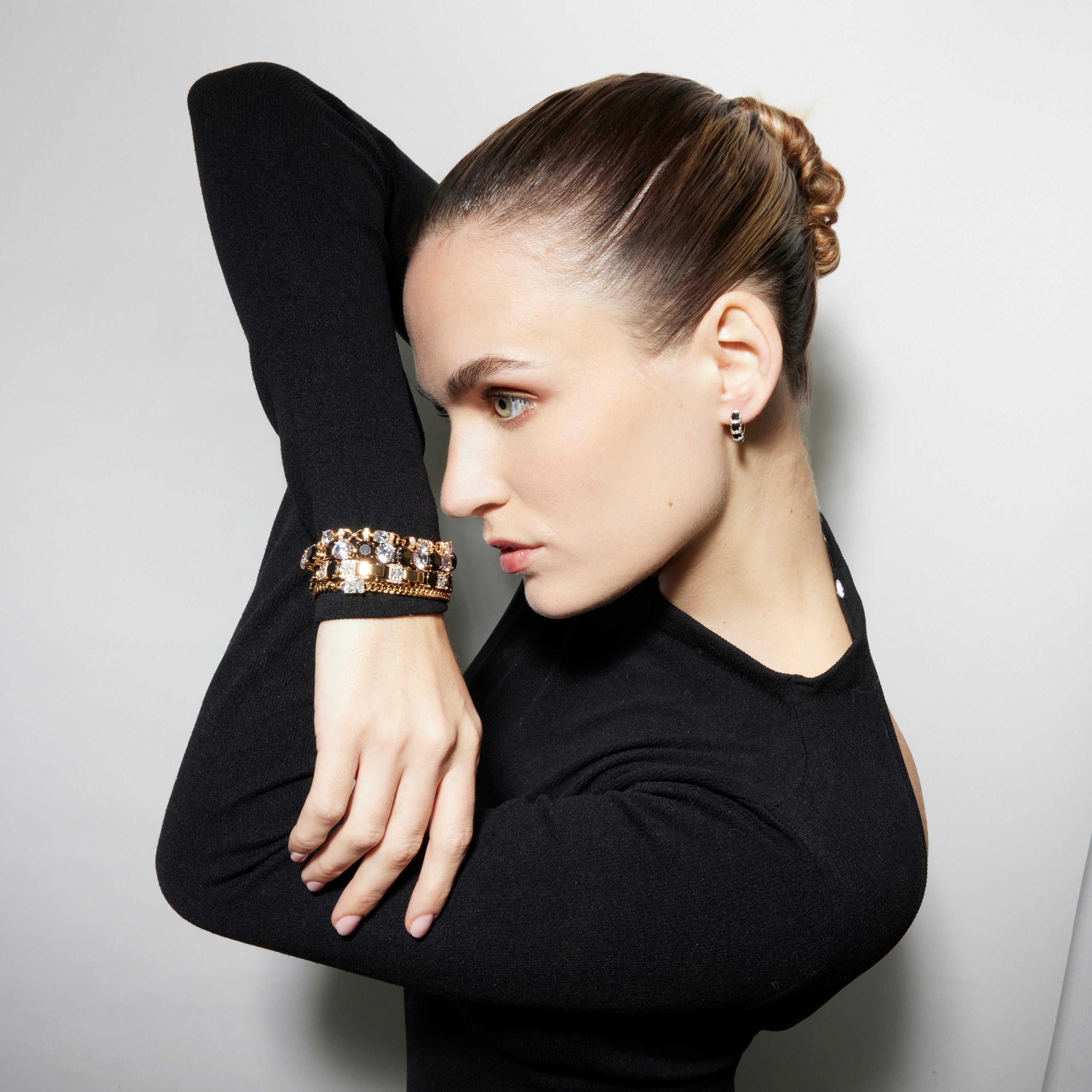 Bracciale con Zirconia Brillante finitura oro 18k - Teyvat