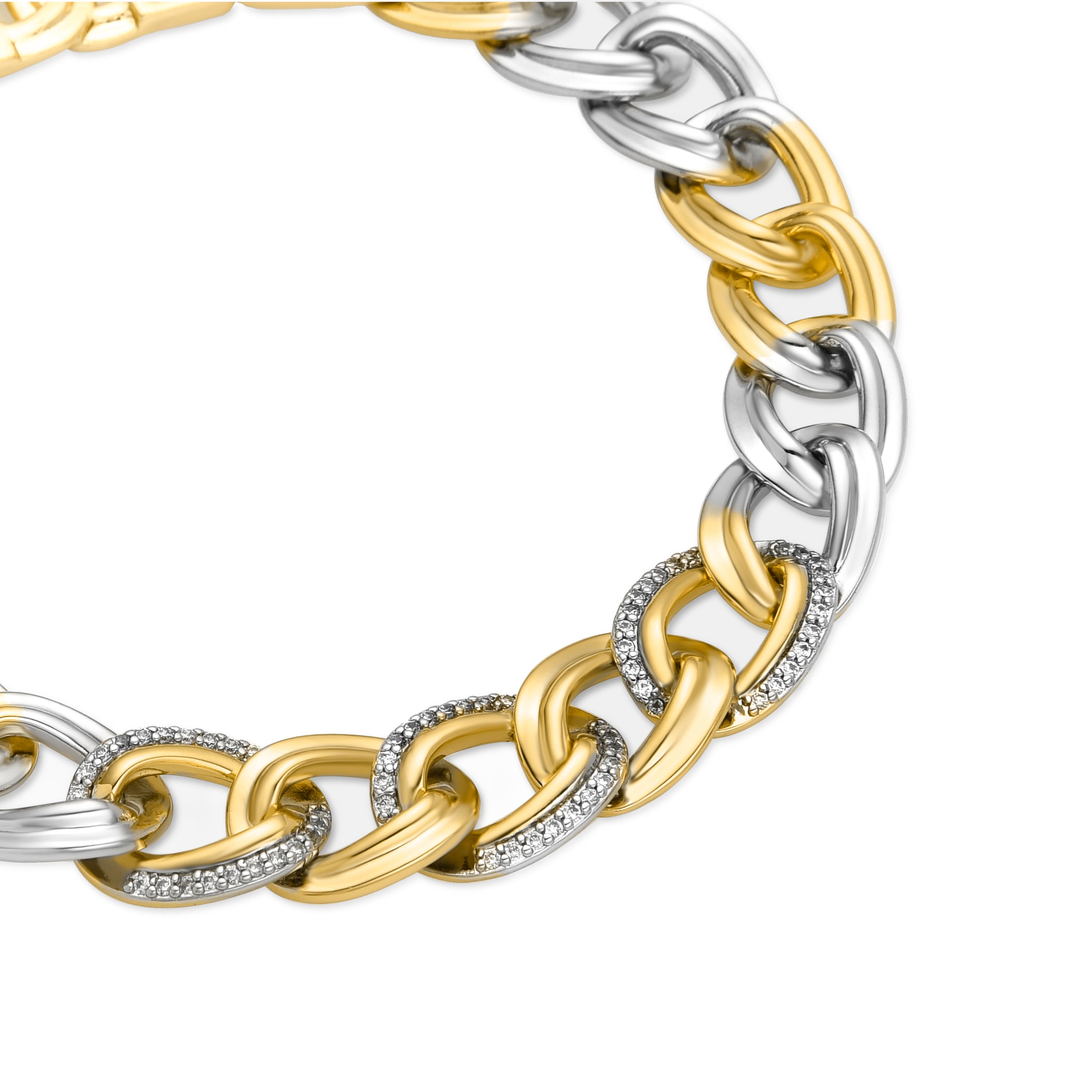 Bracciale con Zirconia Brillante finitura oro 18k - Wenfre
