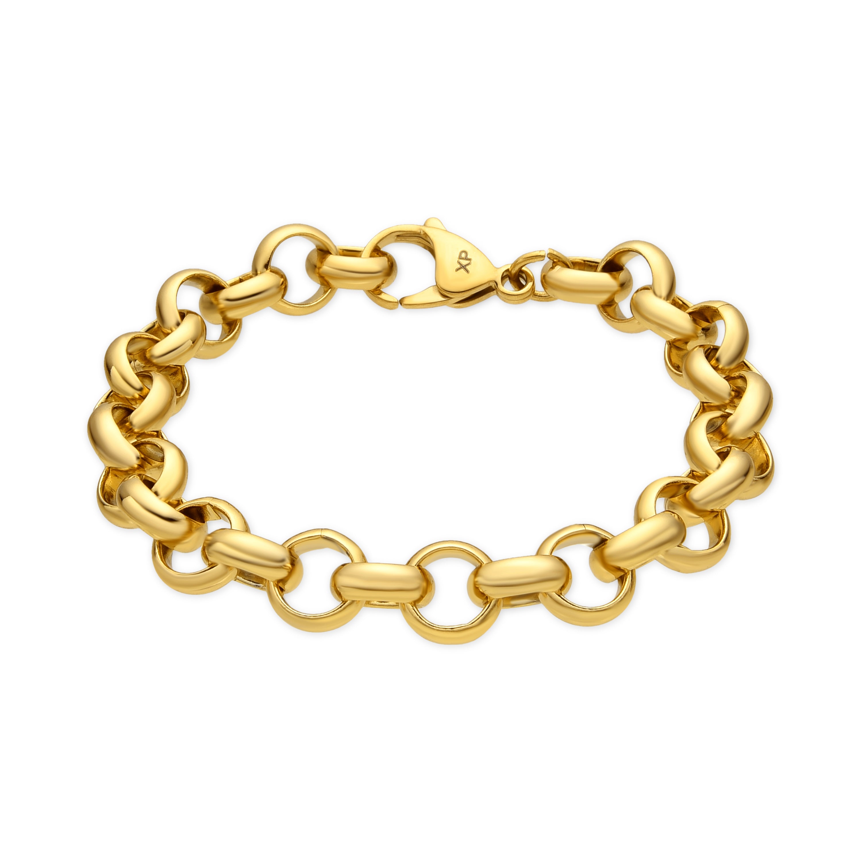 18k Yellow Gold Finish Bracelet with Brilliant Zirconia - Rydal