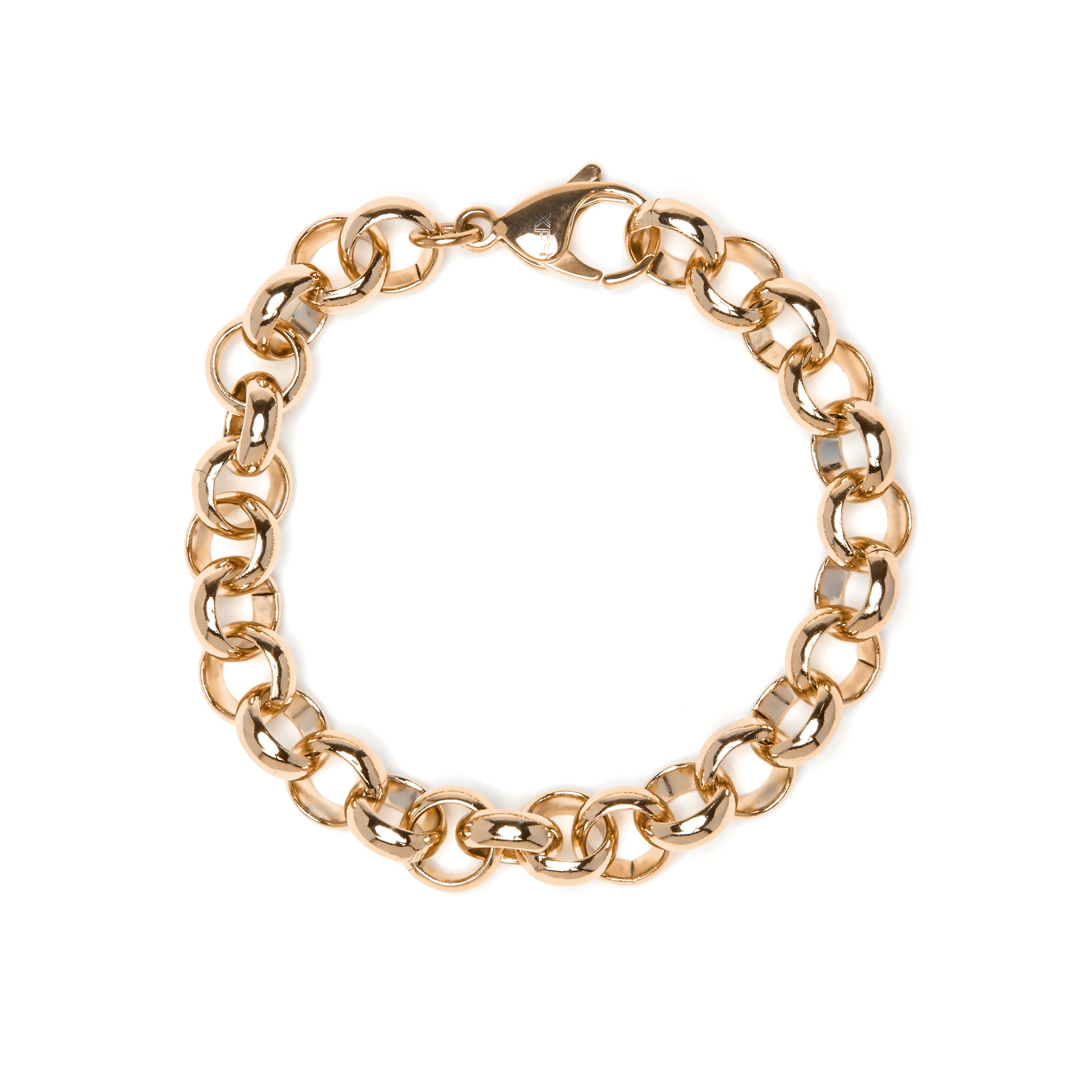 18k Yellow Gold Finish Bracelet with Brilliant Zirconia - Rydal