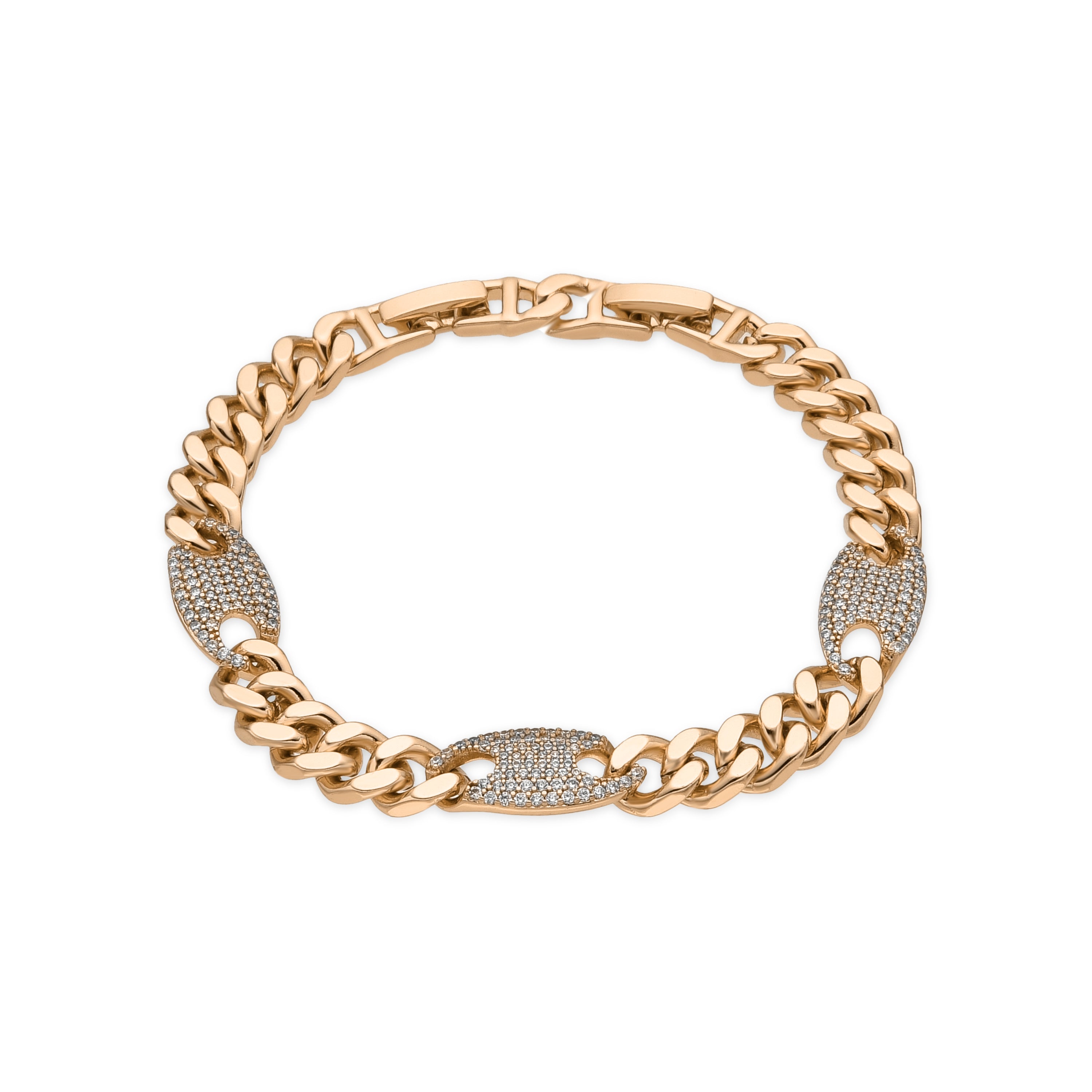 Armband mit 18-karätiger Gelbgoldbeschichtung und funkelndem Zirkonia - Huka