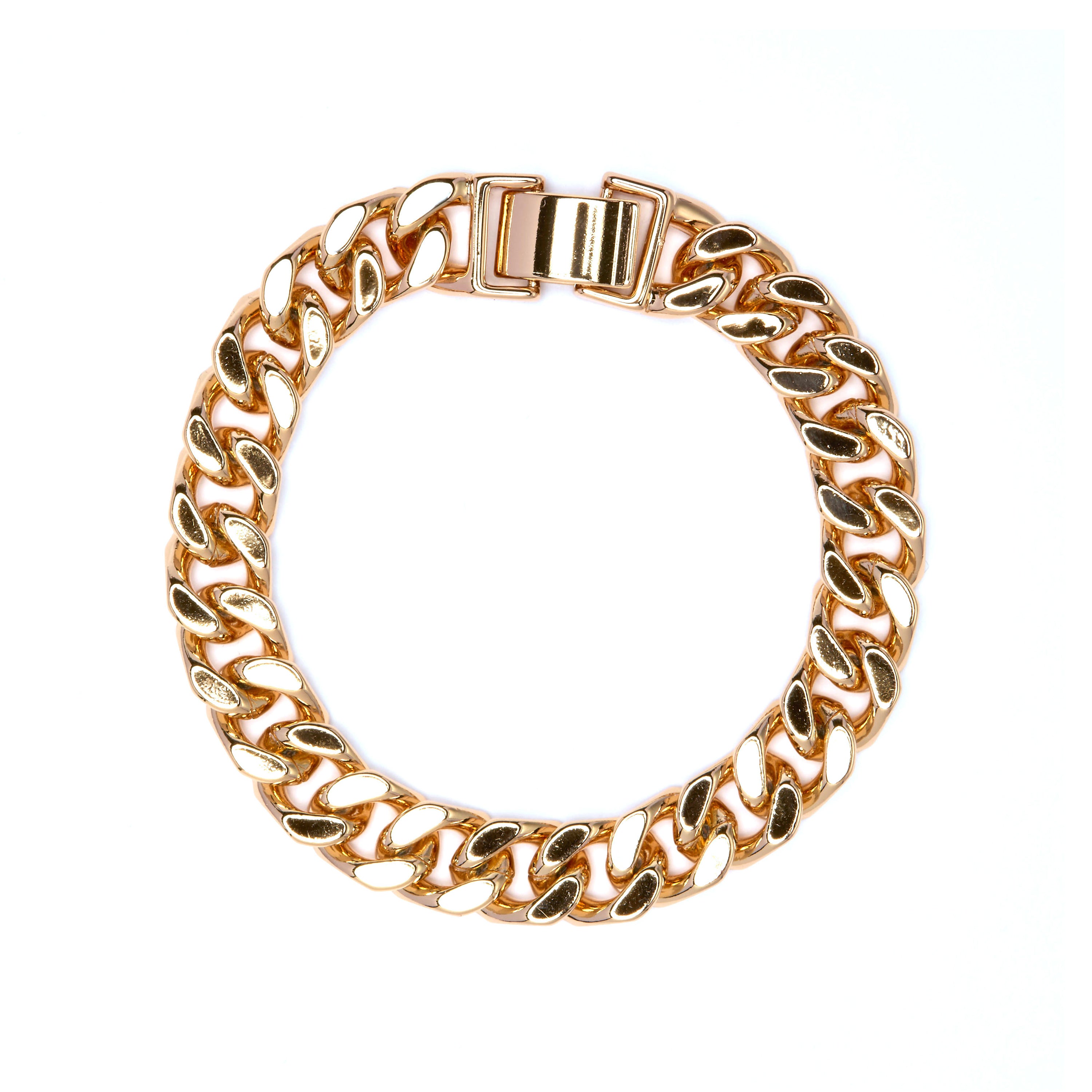 Pulseira com acabamento em ouro amarelo de 18k - Dainva