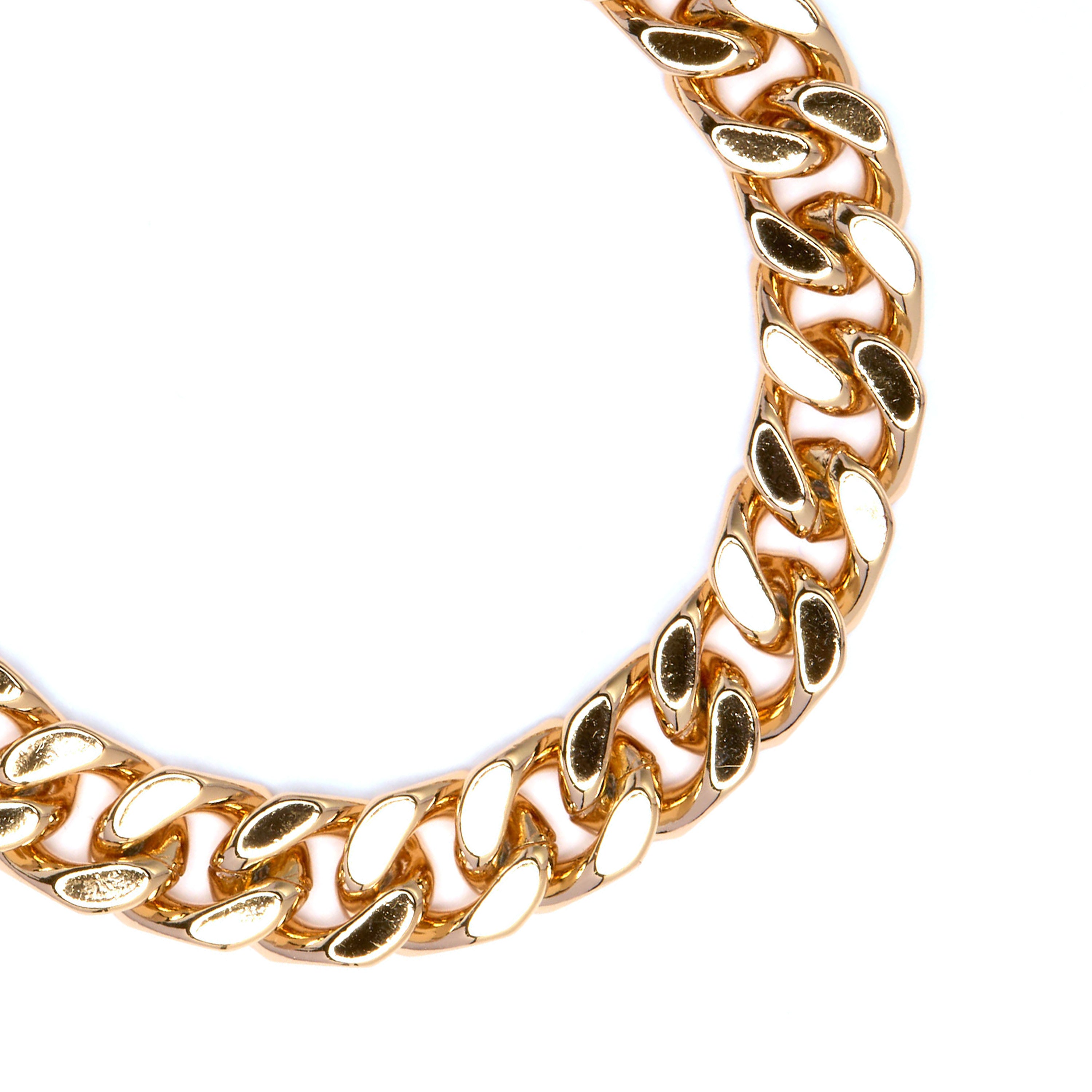 Pulseira com acabamento em ouro amarelo de 18k - Dainva