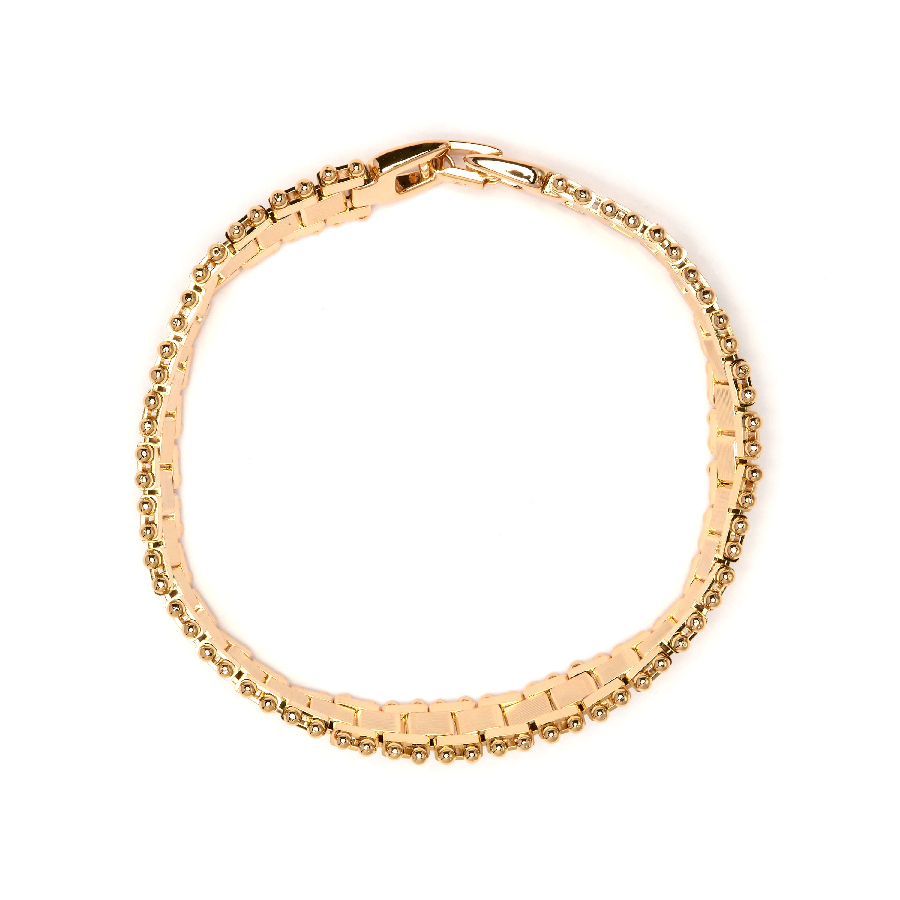 Pulsera acabado en oro amarillo de 18k - Aysak